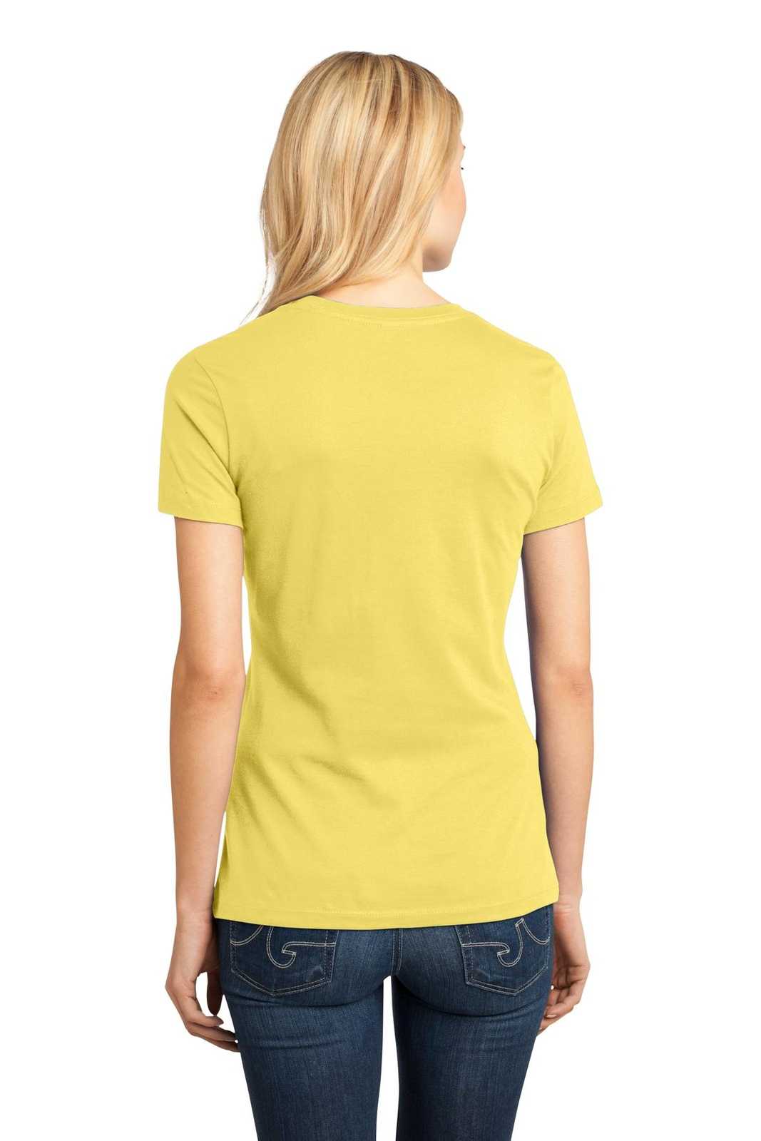 District DM104L Women&#39;s Perfect Weighttee - Yellow - HIT a Double - 2