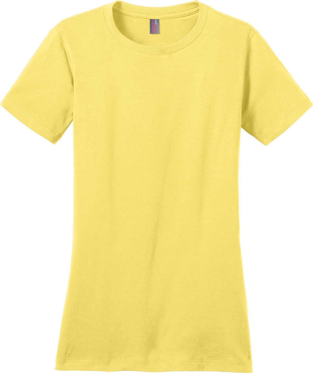 District DM104L Women&#39;s Perfect Weighttee - Yellow - HIT a Double - 5