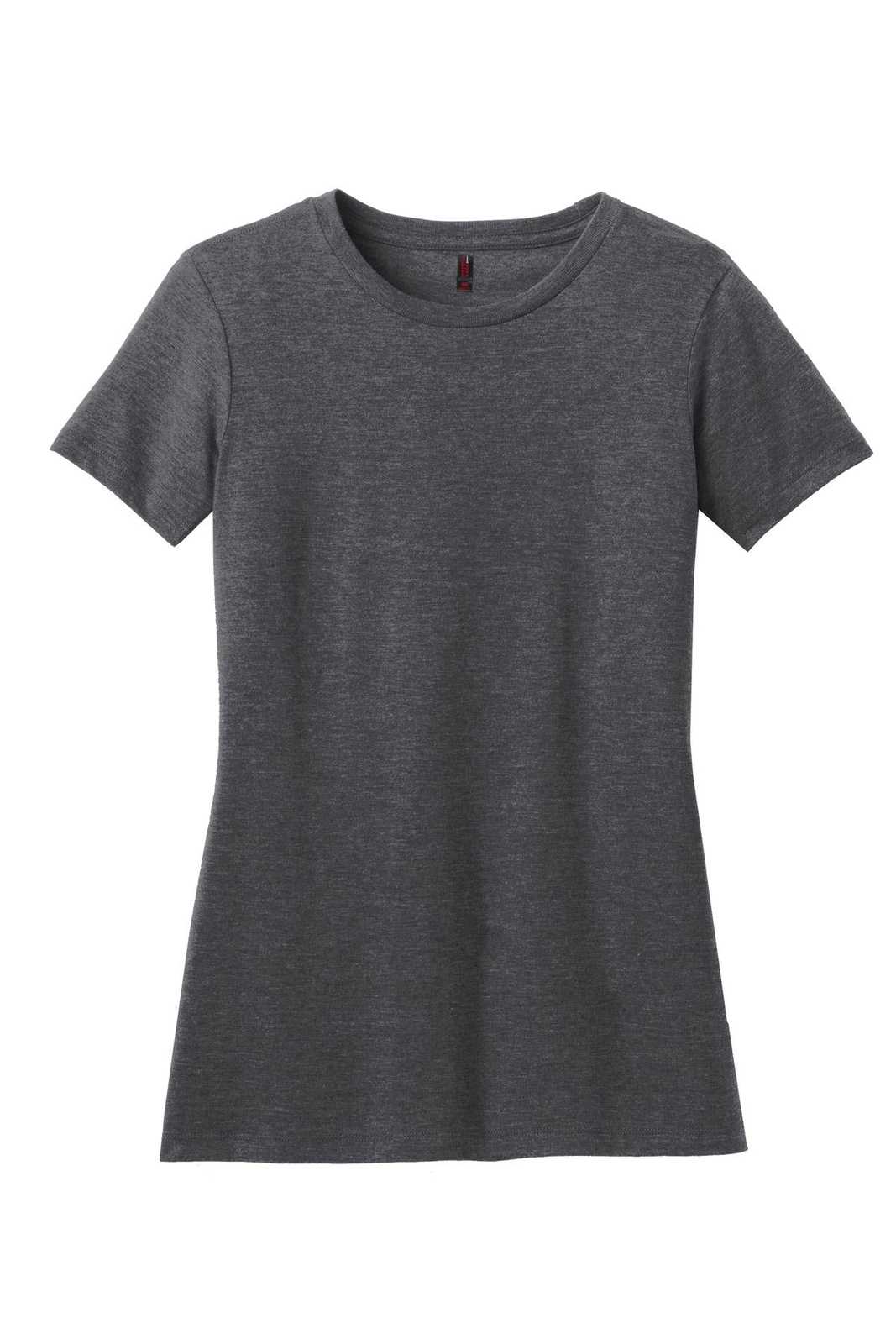 District DM108L Women's Perfect Blend Tee - Heathered Charcoal - HIT a Double - 1
