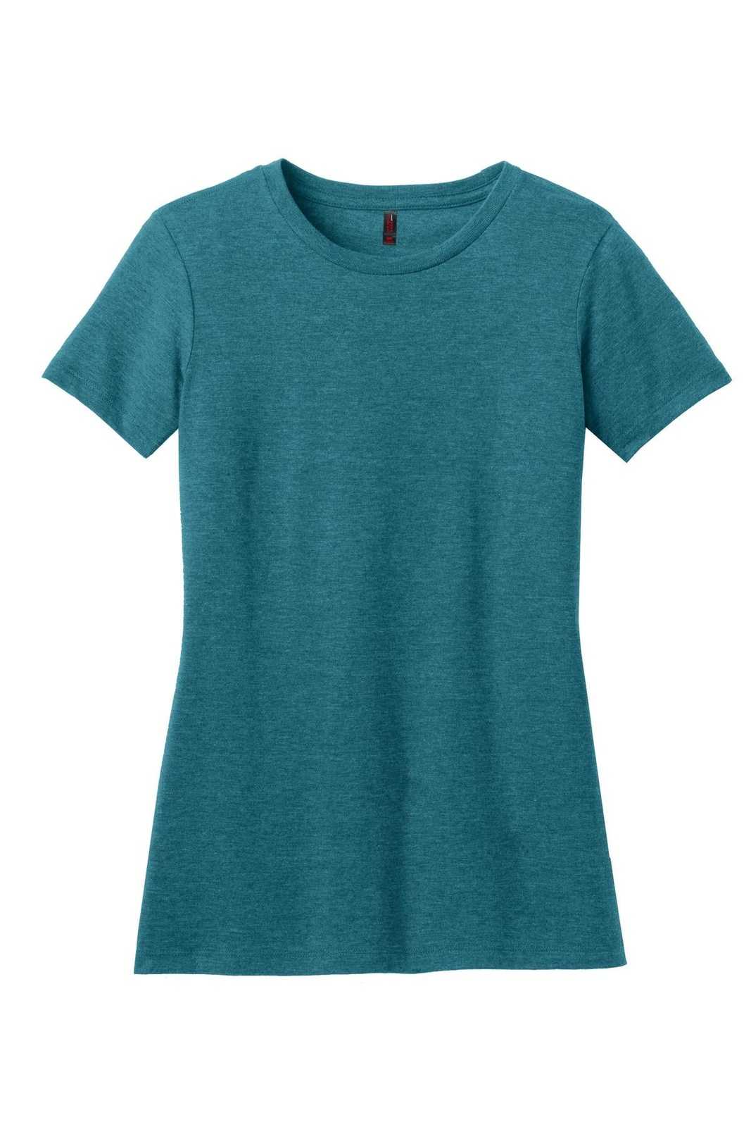District DM108L Women&#39;s Perfect Blend Tee - Heathered Teal - HIT a Double - 2
