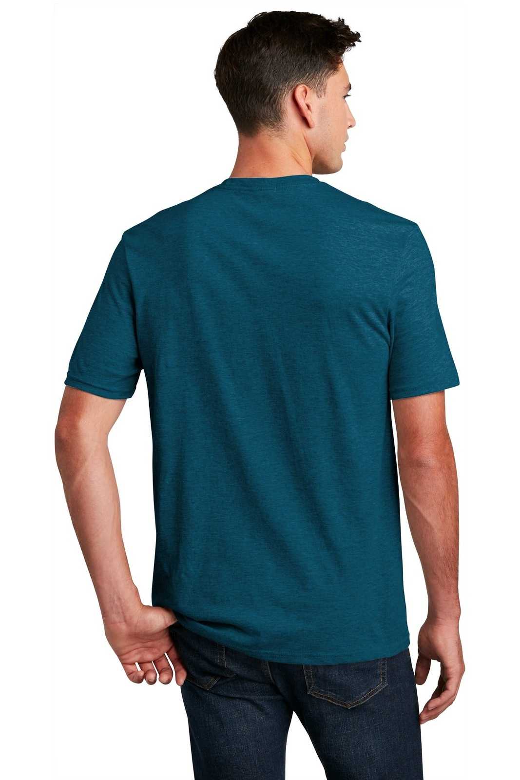 District DM108 Perfect Blend Tee - Deep Turquoise Fleck - HIT a Double - 2