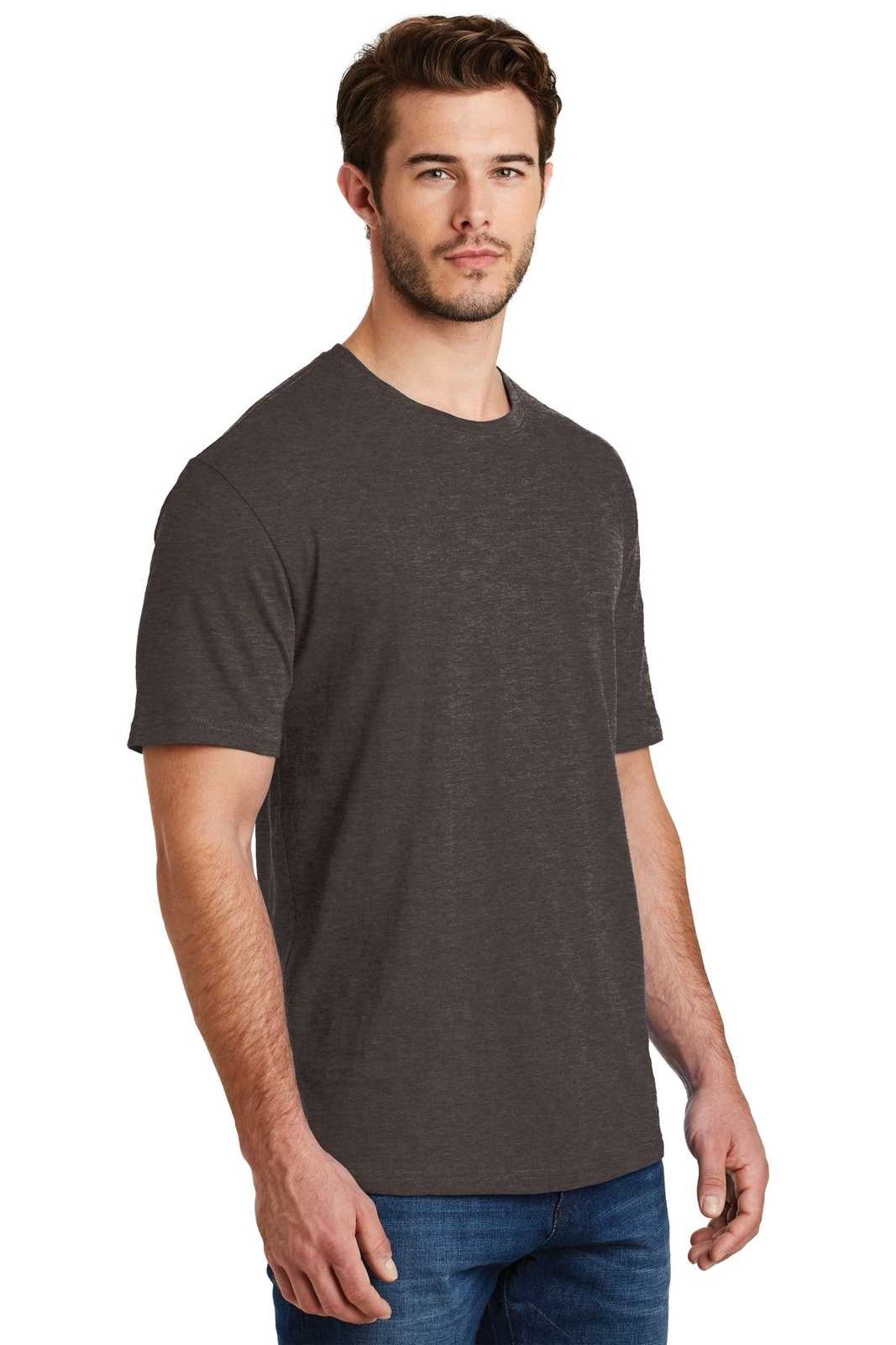 District DM108 Perfect Blend Tee - Heathered Brown - HIT a Double - 4