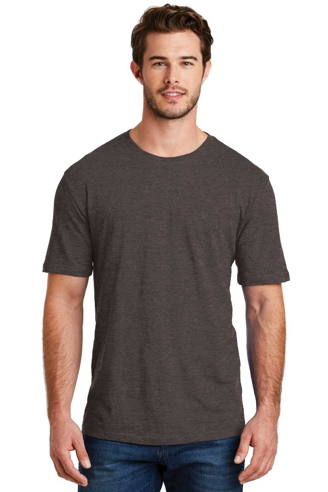 District DM108 Perfect Blend Tee - Heathered Brown - HIT a Double - 1