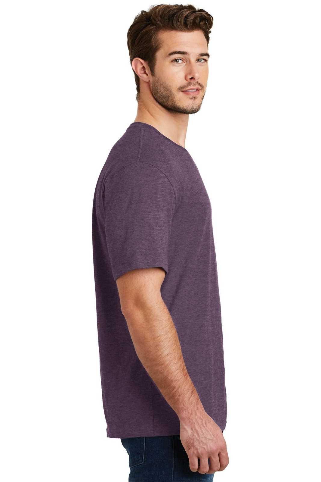 District DM108 Perfect Blend Tee - Heathered Eggplant - HIT a Double - 3