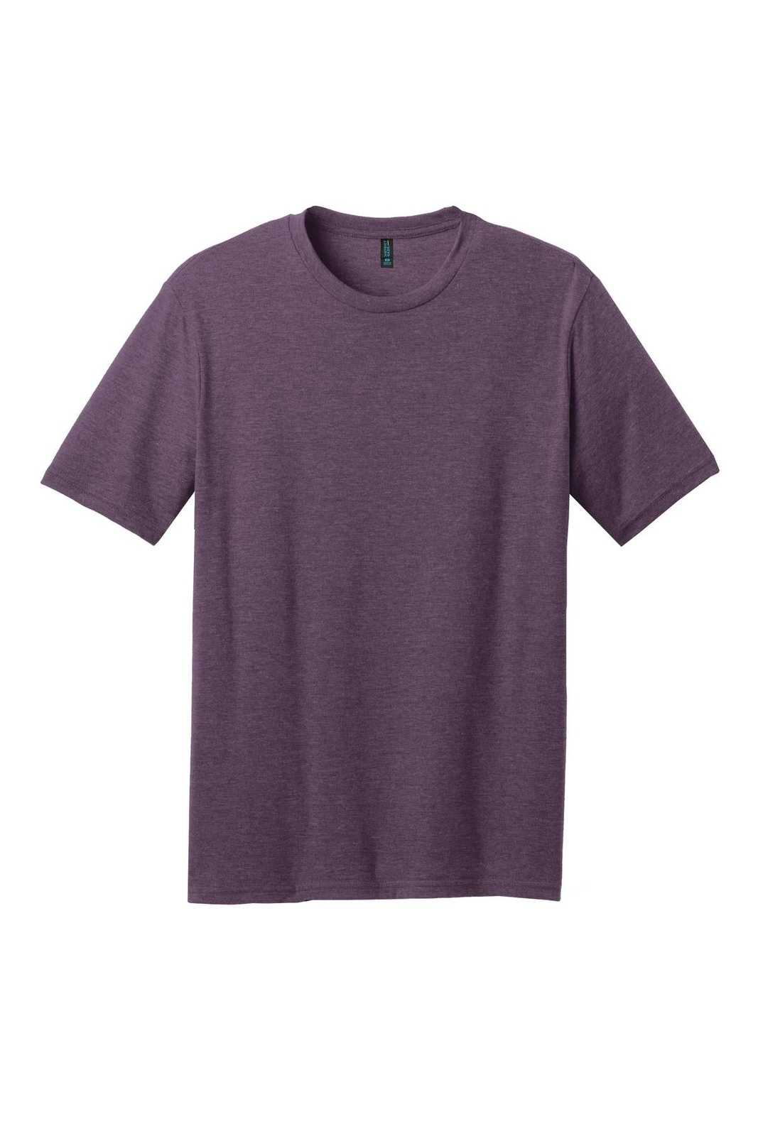 District DM108 Perfect Blend Tee - Heathered Eggplant - HIT a Double - 5