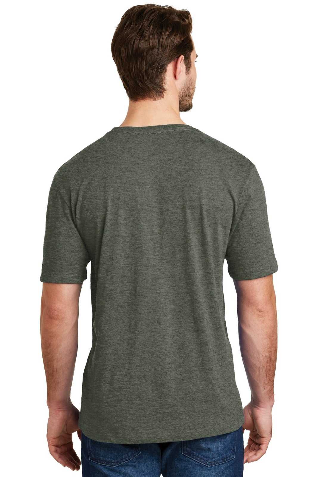 District DM108 Perfect Blend Tee - Heathered Olive - HIT a Double - 2