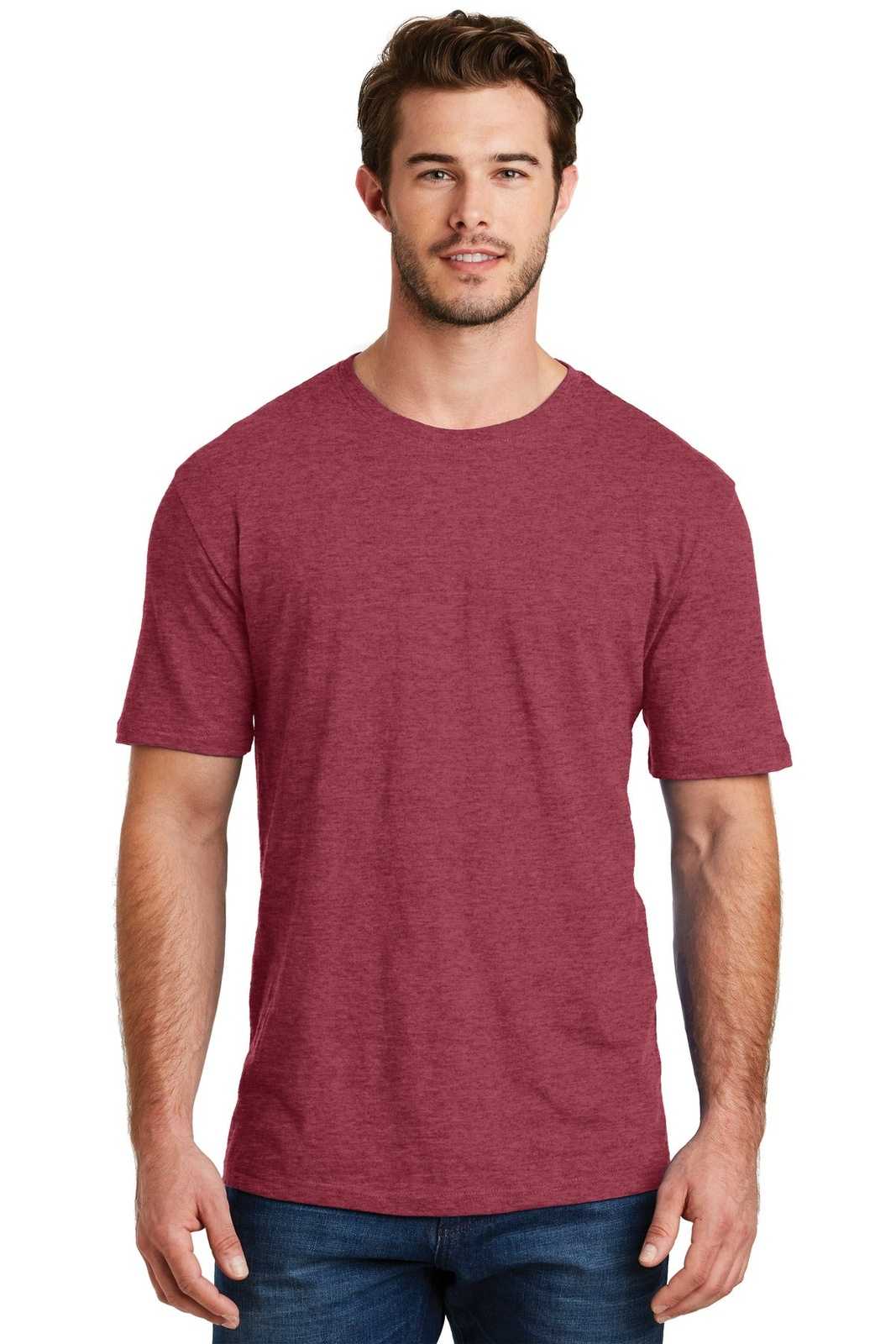 District DM108 Perfect Blend Tee - Heathered Red - HIT a Double - 1