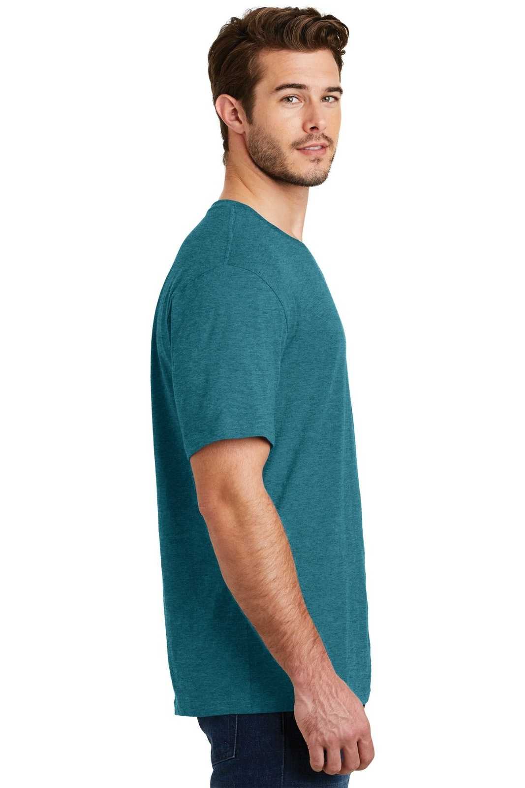District DM108 Perfect Blend Tee - Heathered Teal - HIT a Double - 3
