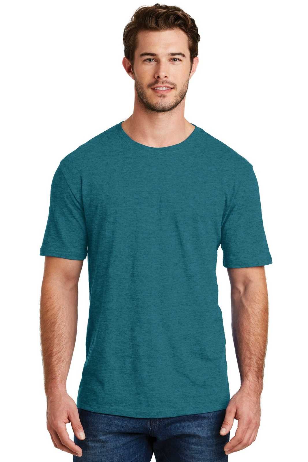 District DM108 Perfect Blend Tee - Heathered Teal - HIT a Double - 1