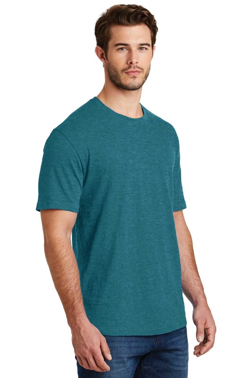 District DM108 Perfect Blend Tee - Heathered Teal - HIT a Double - 4