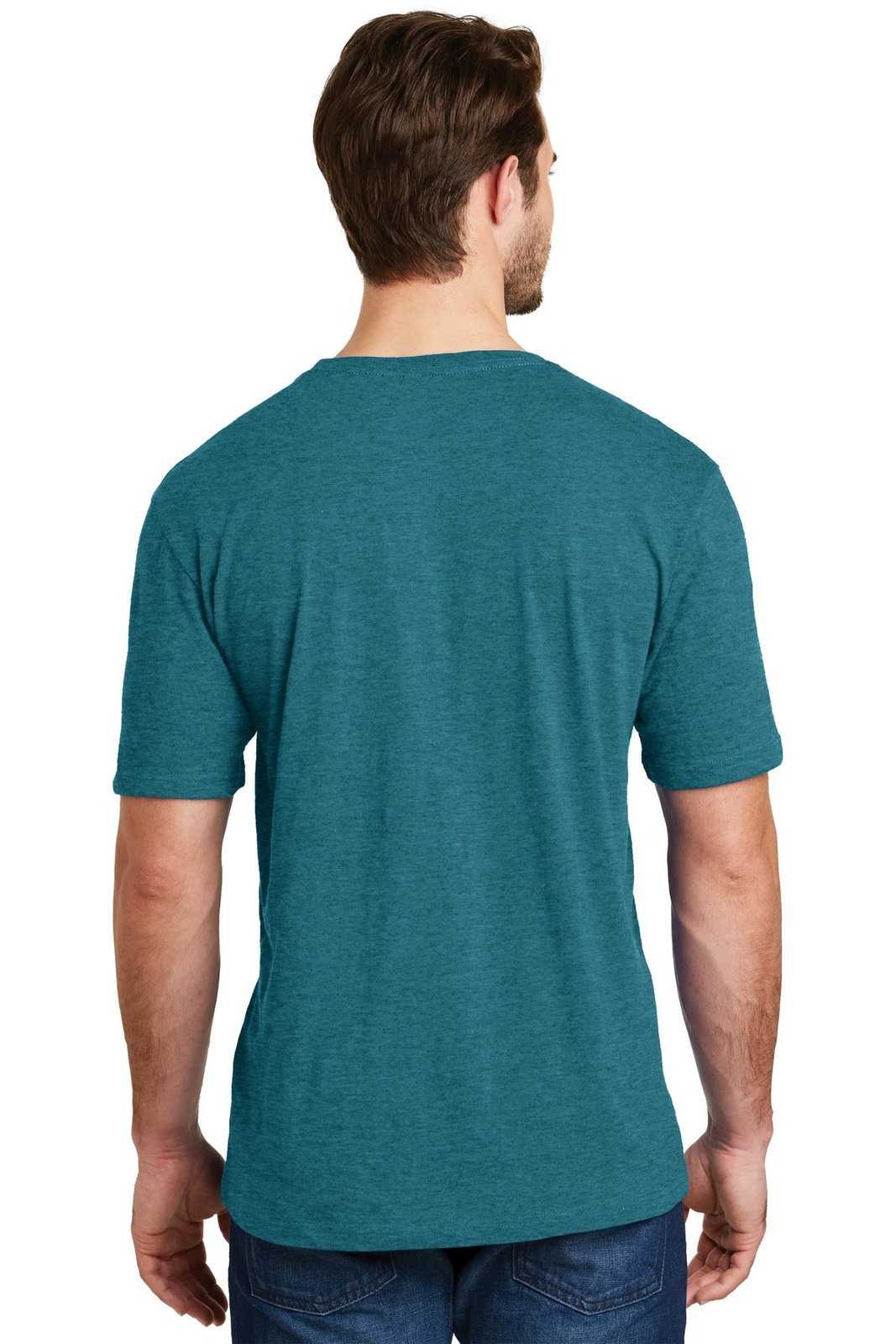 District DM108 Perfect Blend Tee - Heathered Teal - HIT a Double - 2
