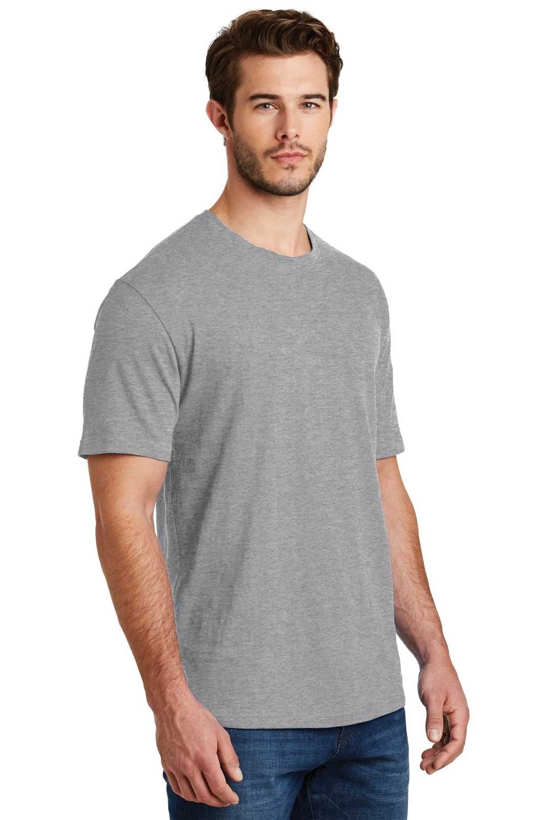 District DM108 Perfect Blend Tee - Light Heather Gray - HIT a Double - 4