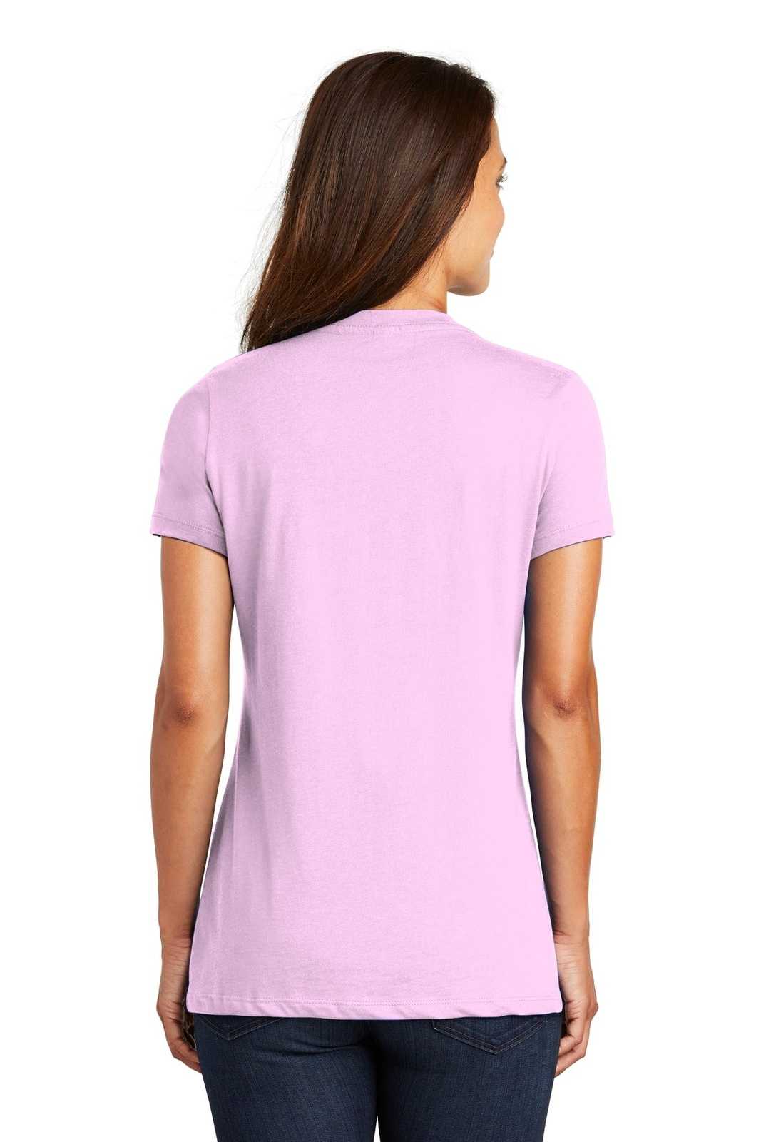 District DM1170L Women's Perfect Weight V-Neck Tee - Soft Purple - HIT a Double - 1