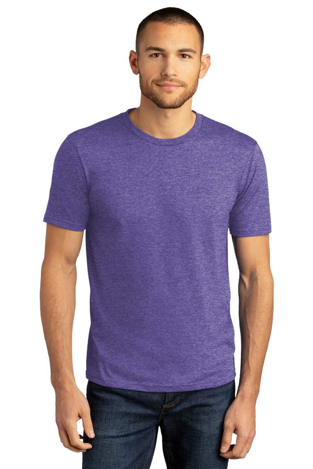District DM130DTG Perfect Tri DTG Tee - Purple Frost - HIT a Double - 1