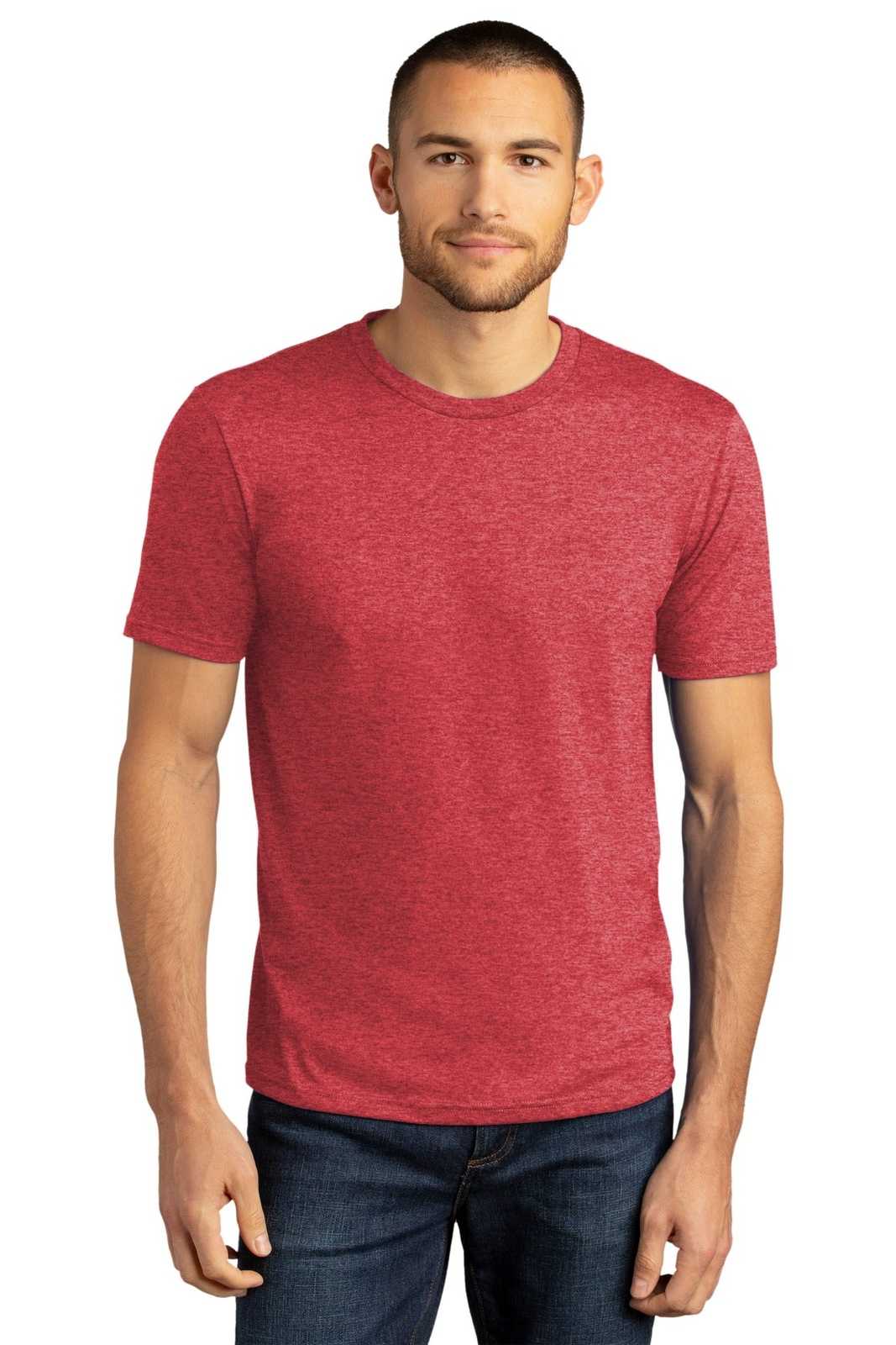 District DM130DTG Perfect Tri DTG Tee - Red Frost - HIT a Double - 1