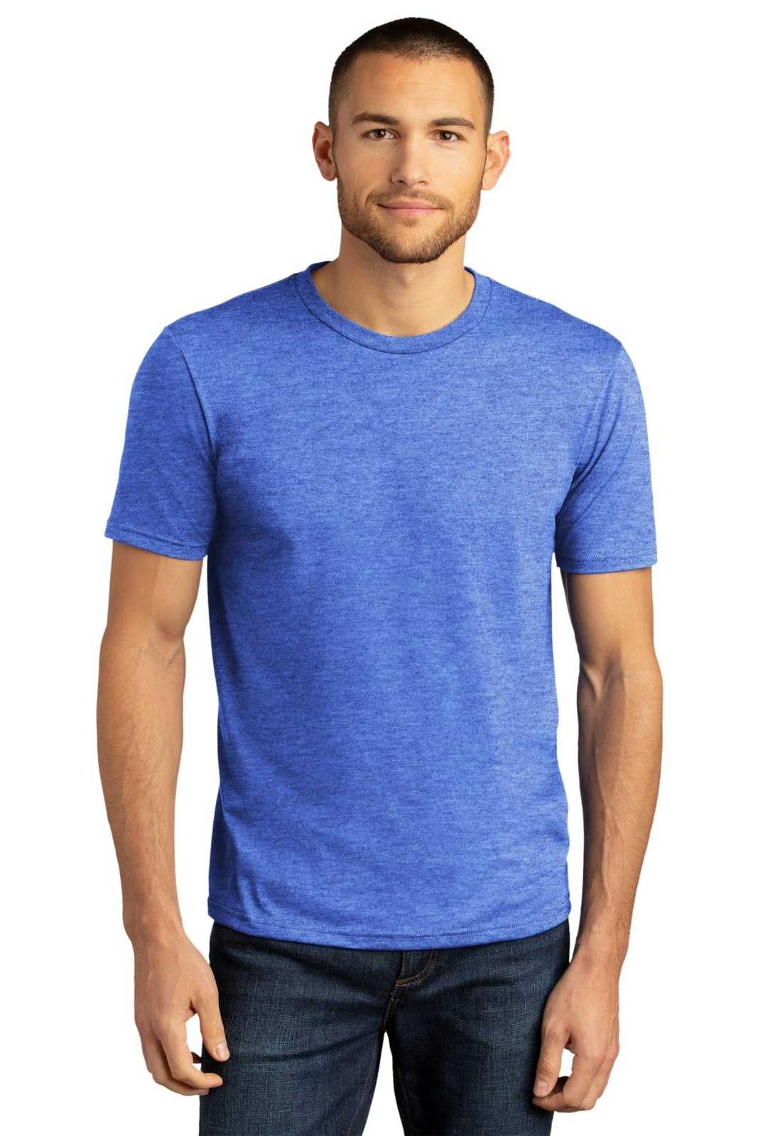 District DM130DTG Perfect Tri DTG Tee - Royal Frost - HIT a Double - 1