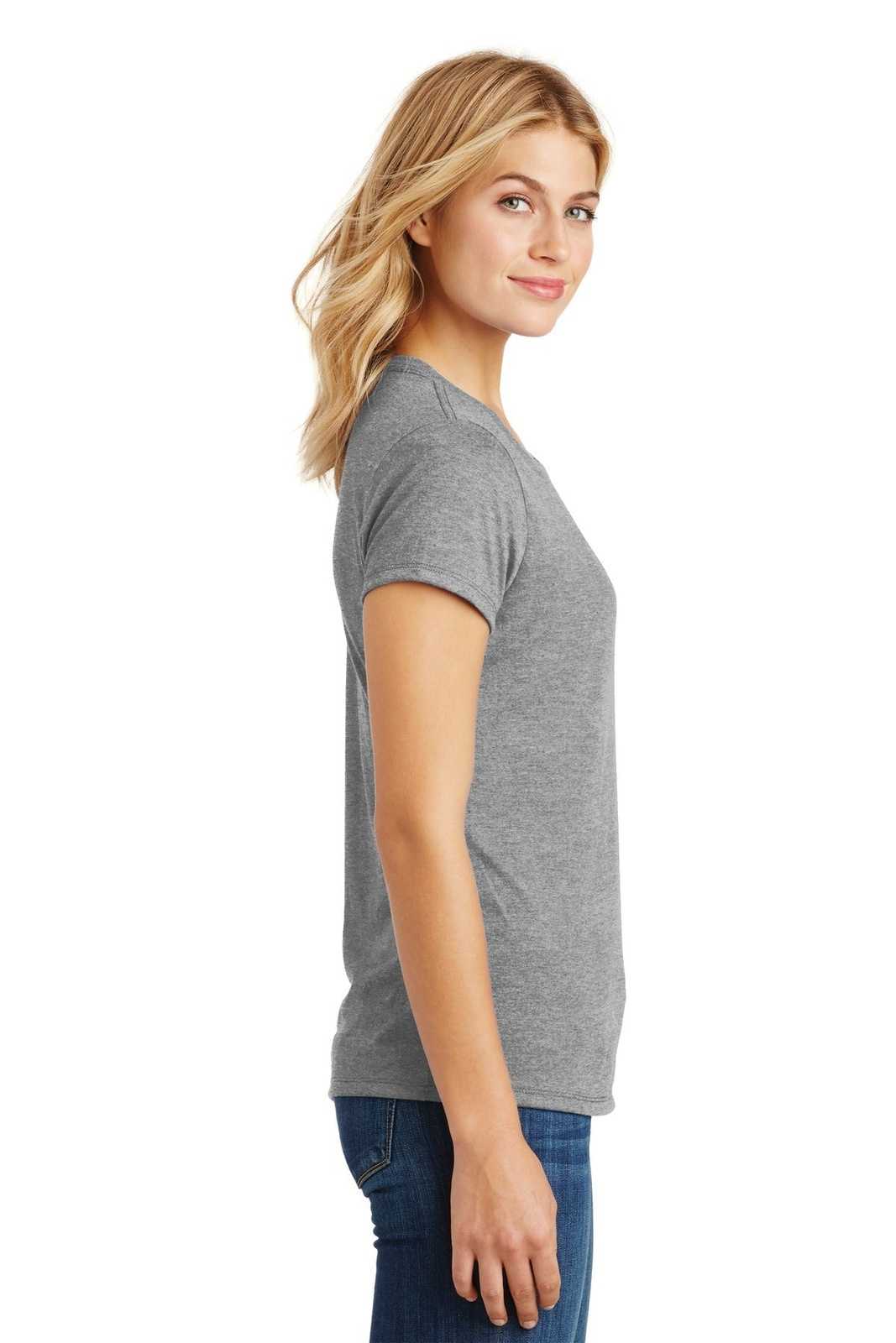 District DM130L Women&#39;s Perfect Tri Tee - Gray Frost - HIT a Double - 3