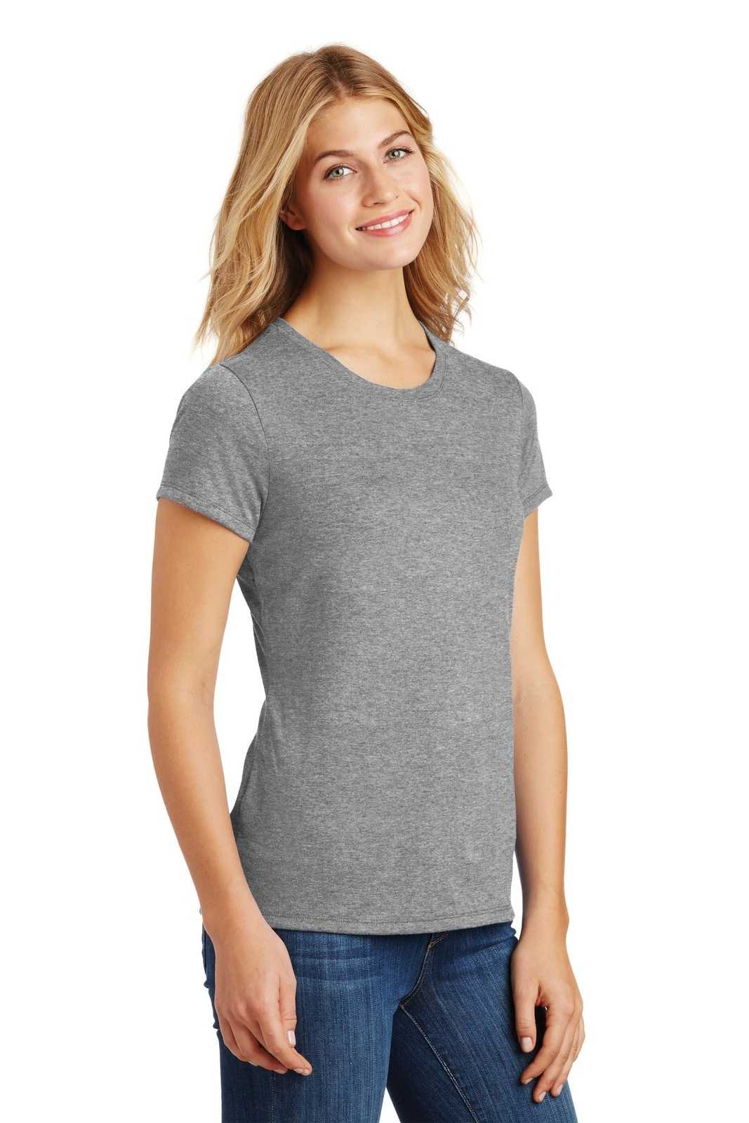District DM130L Women&#39;s Perfect Tri Tee - Gray Frost - HIT a Double - 4
