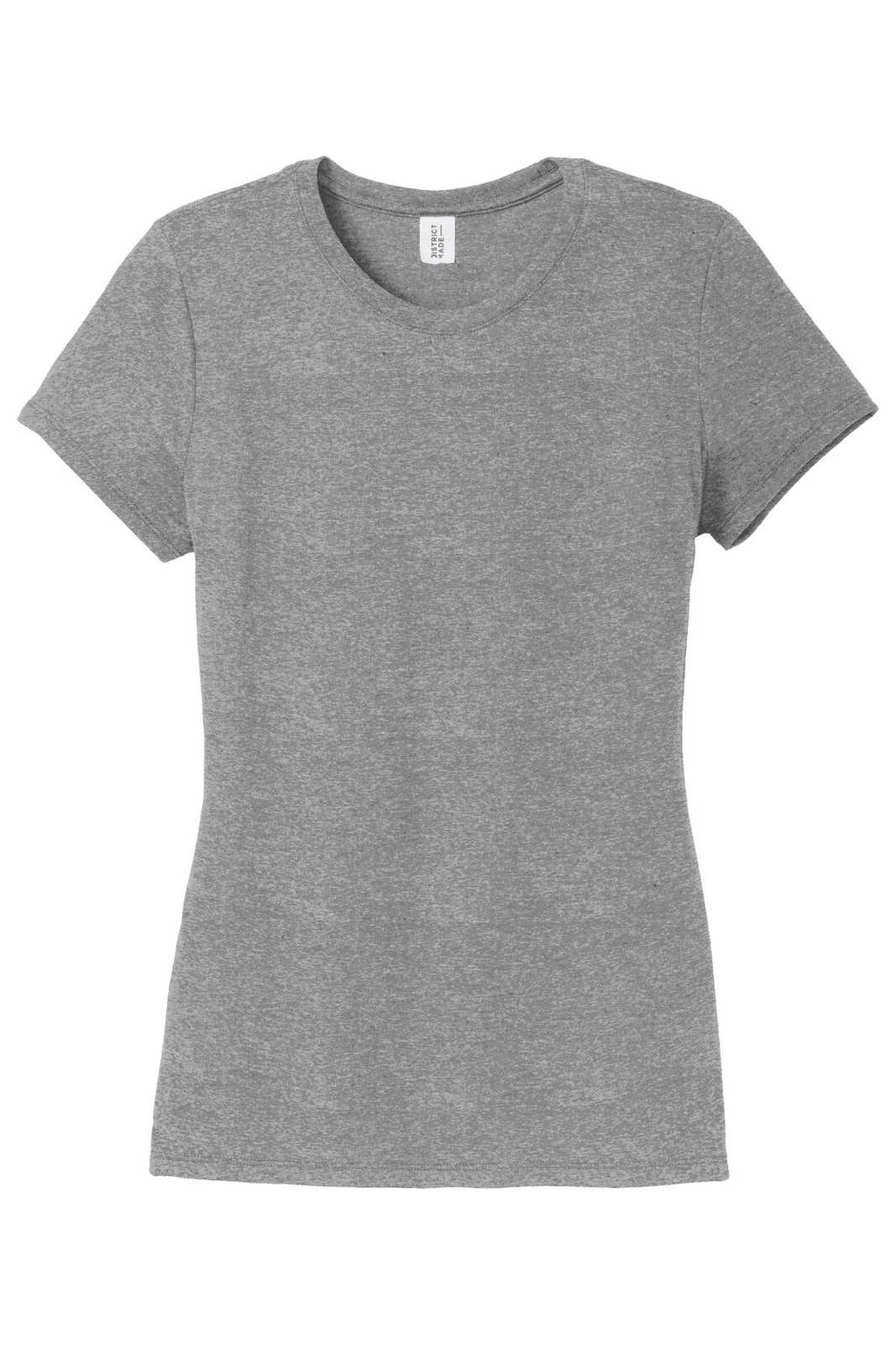 District DM130L Women&#39;s Perfect Tri Tee - Gray Frost - HIT a Double - 5