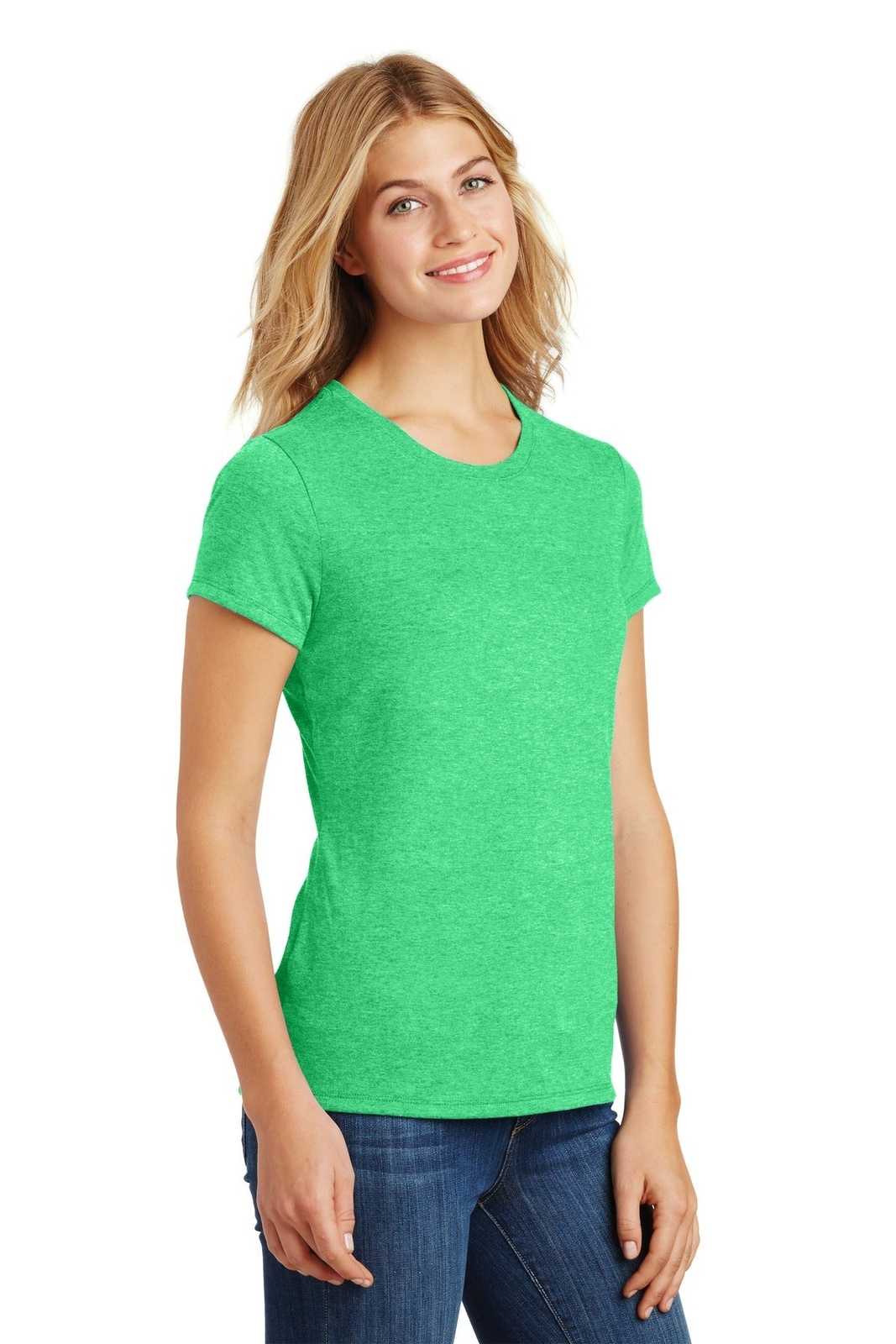 District DM130L Women&#39;s Perfect Tri Tee - Green Frost - HIT a Double - 4