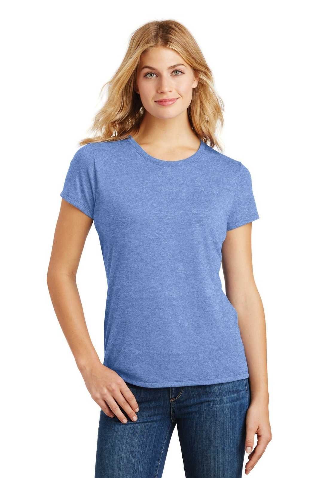 District DM130L Women's Perfect Tri Tee - Maritime Frost - HIT a Double - 1