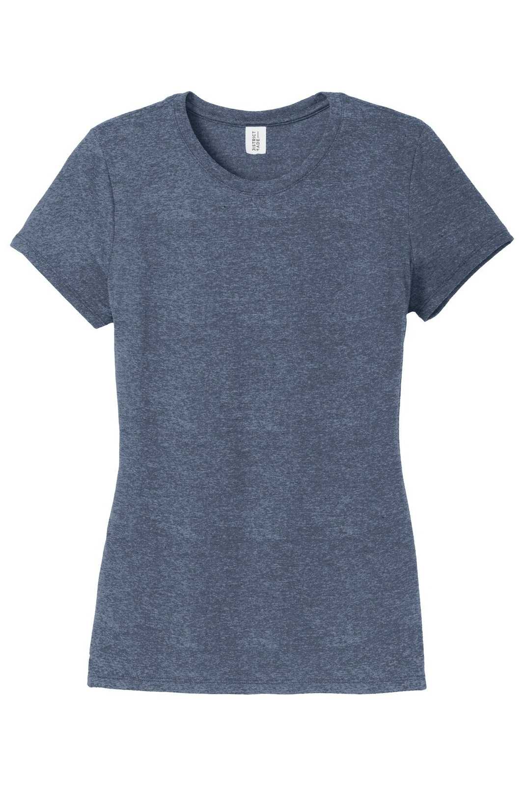 District DM130L Women&#39;s Perfect Tri Tee - Navy Frost - HIT a Double - 5
