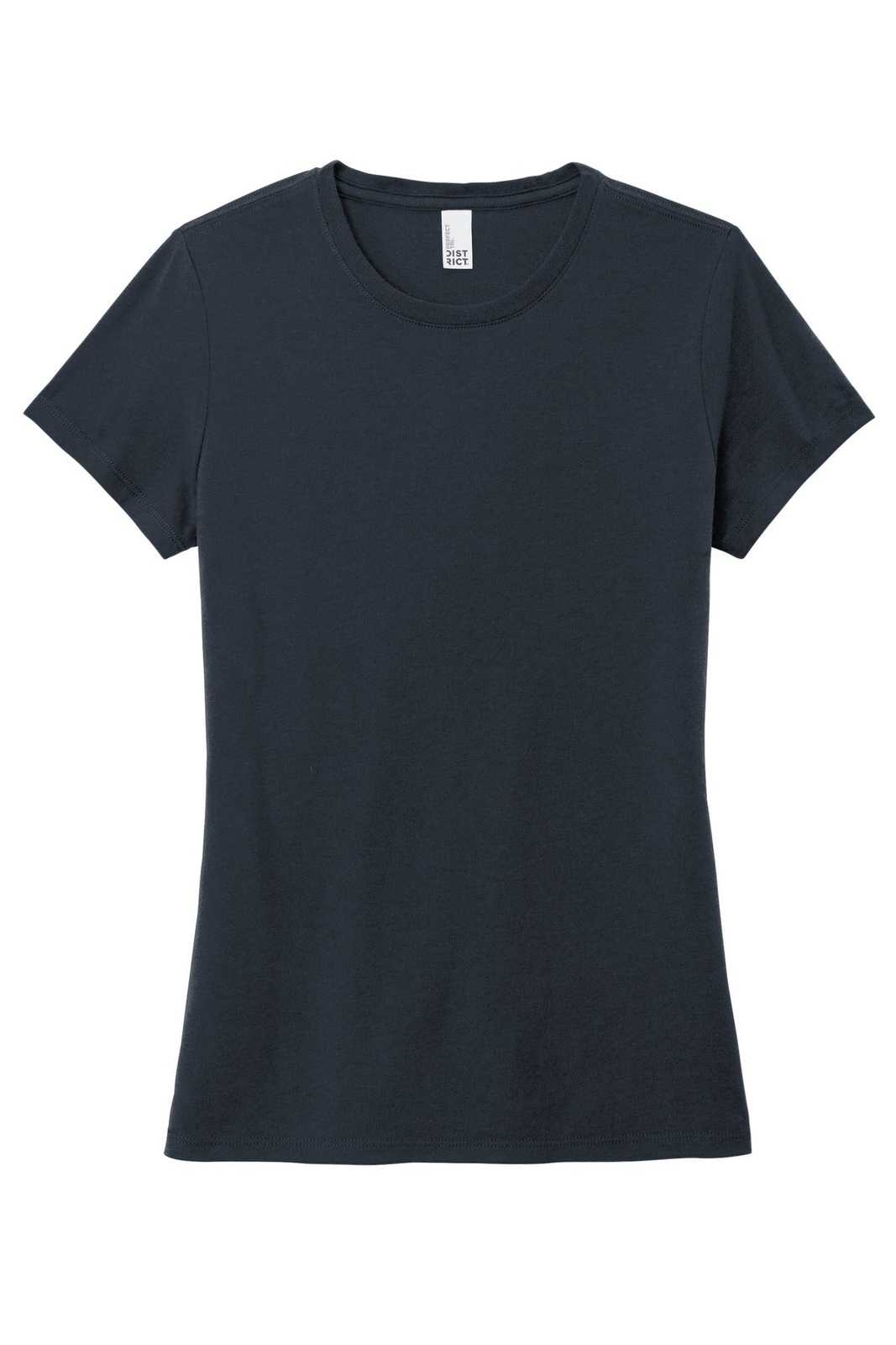 District DM130L Women's Perfect Tri Tee - New Navy - HIT a Double - 1