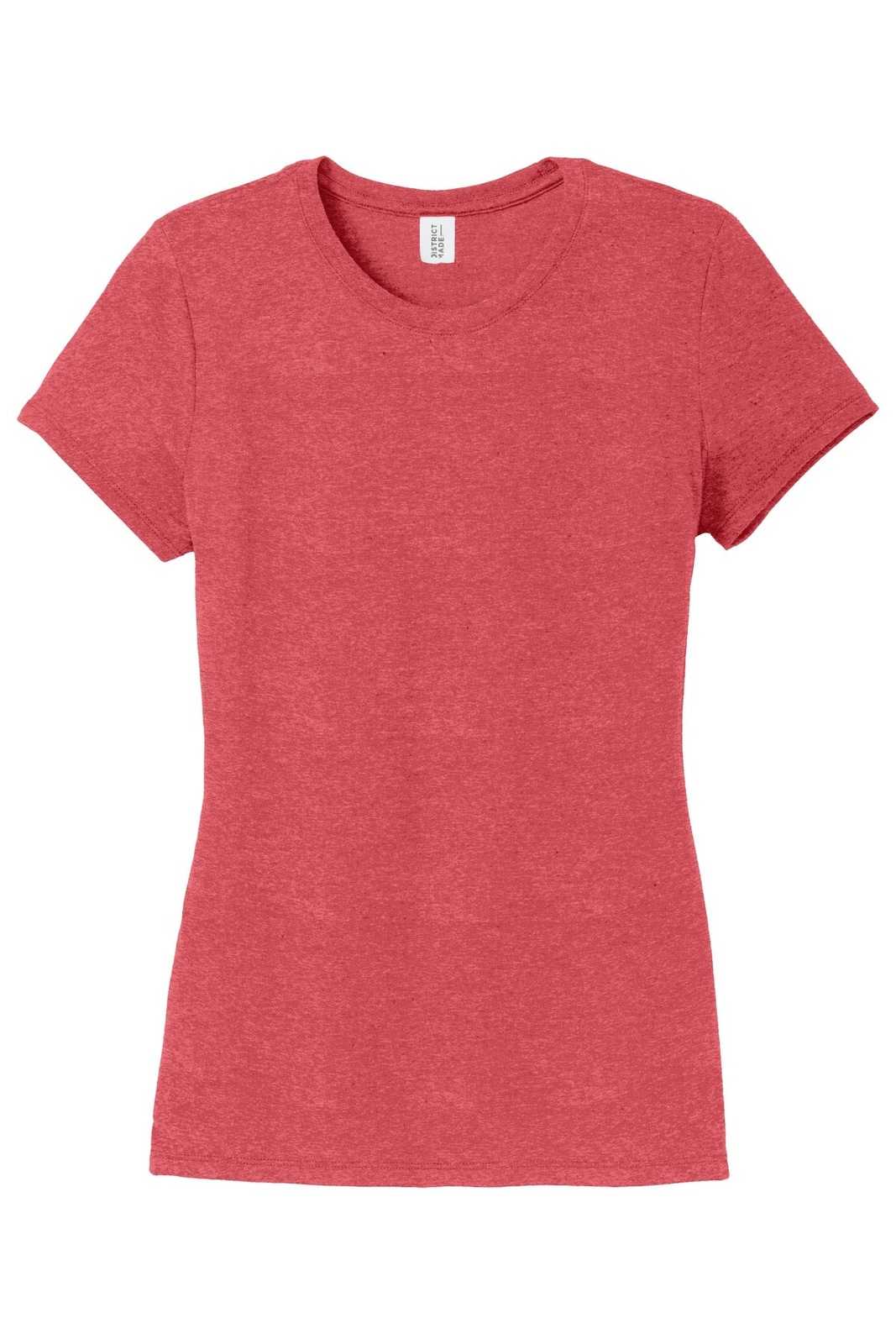 District DM130L Women&#39;s Perfect Tri Tee - Red Frost - HIT a Double - 5