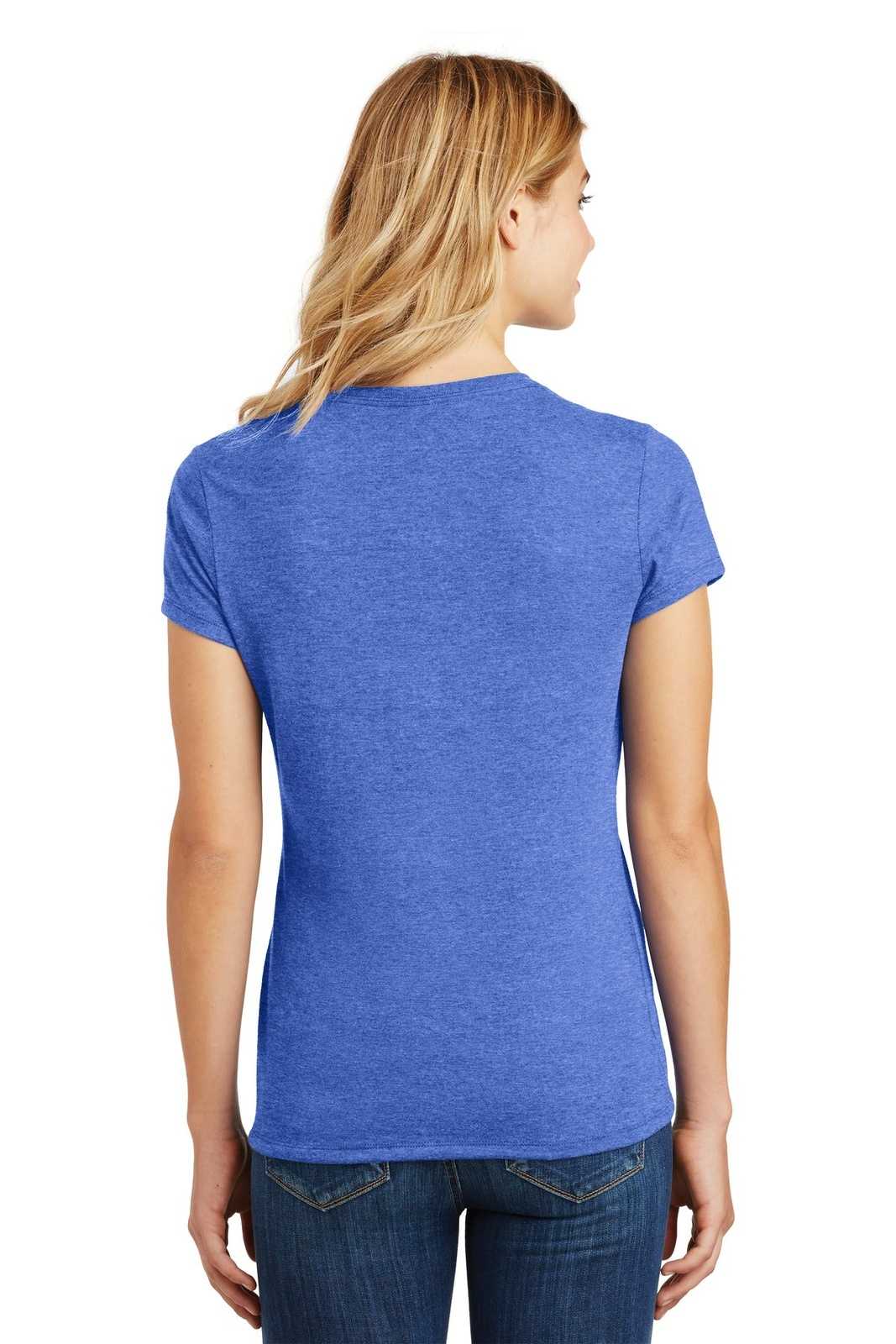 District DM130L Women's Perfect Tri Tee - Royal Frost - HIT a Double - 1