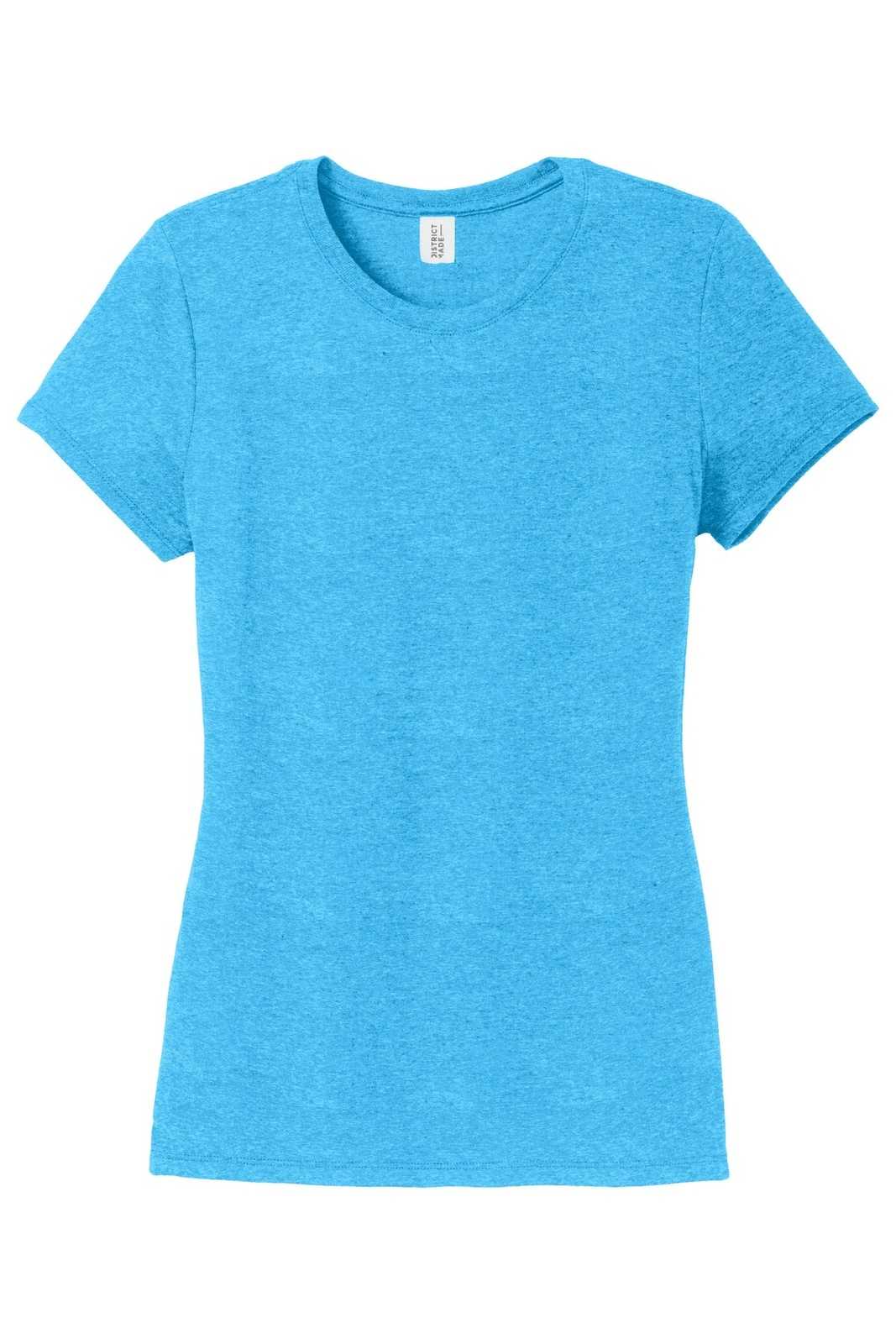 District DM130L Women&#39;s Perfect Tri Tee - Turquoise Frost - HIT a Double - 4