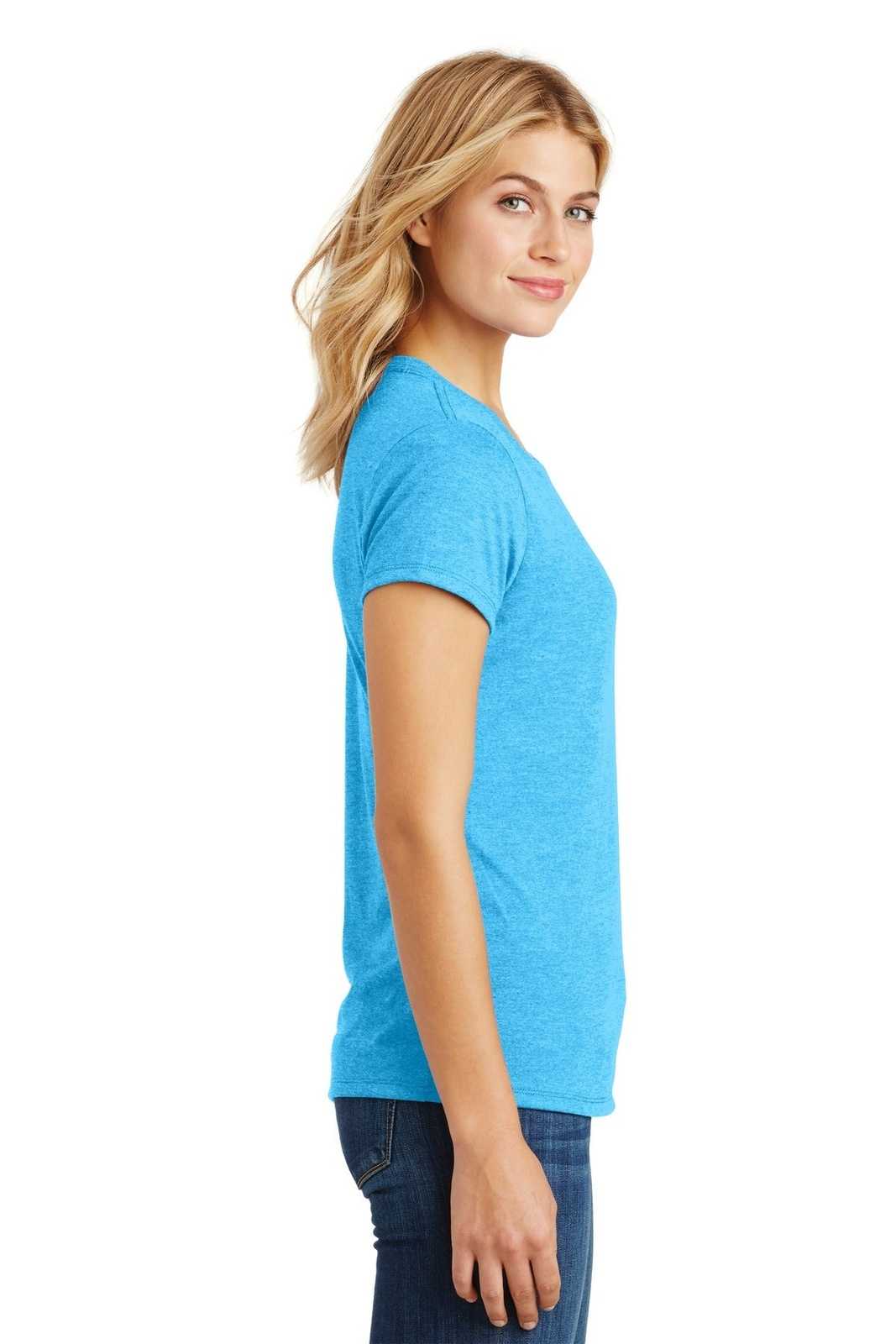 District DM130L Women&#39;s Perfect Tri Tee - Turquoise Frost - HIT a Double - 3