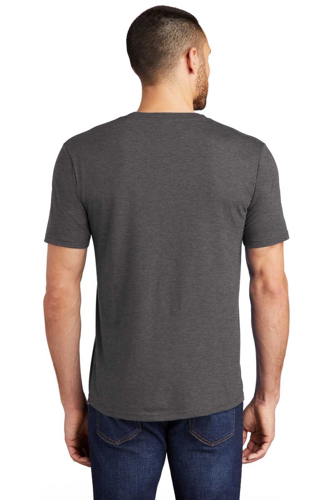 District DM130 Perfect Tri Tee - Heathered Charcoal - HIT a Double - 2