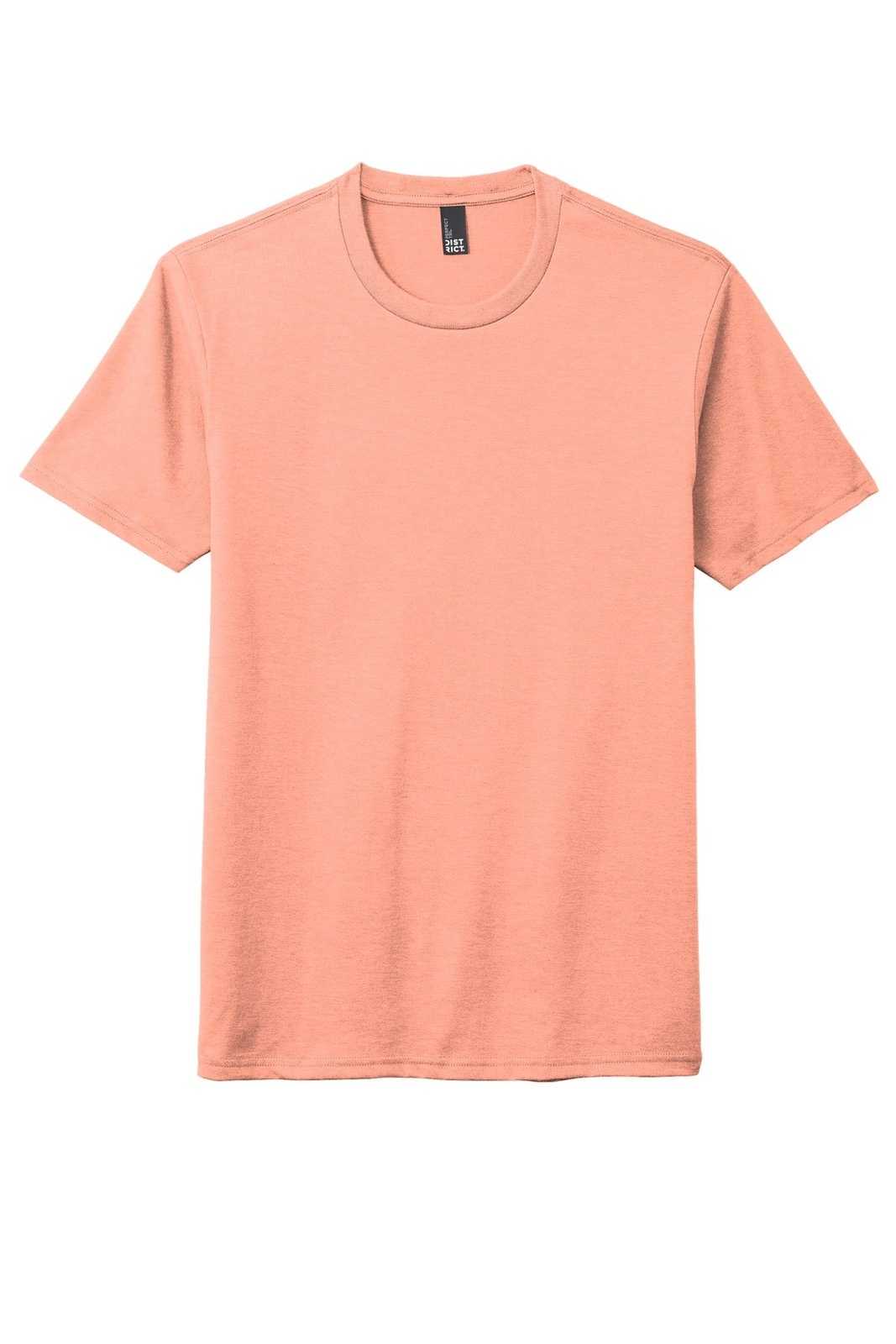 District DM130 Perfect Tri Tee - Heathered Dusty Peach - HIT a Double - 5