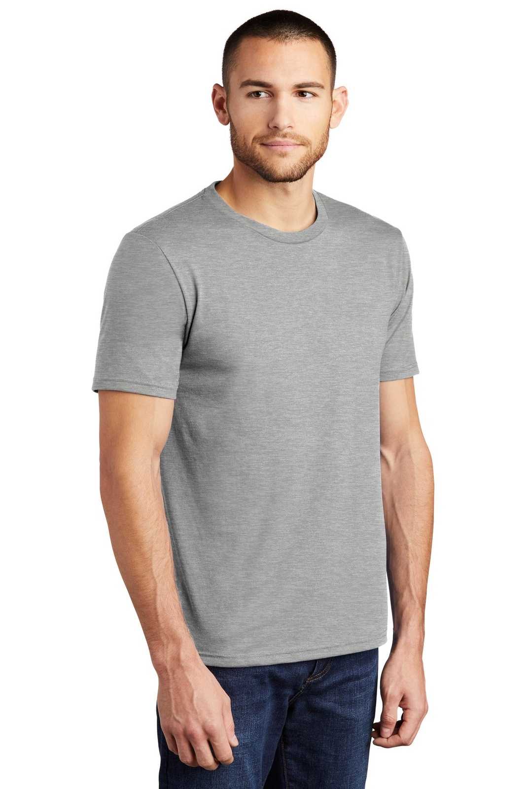 District DM130 Perfect Tri Tee - Heathered Gray - HIT a Double - 4