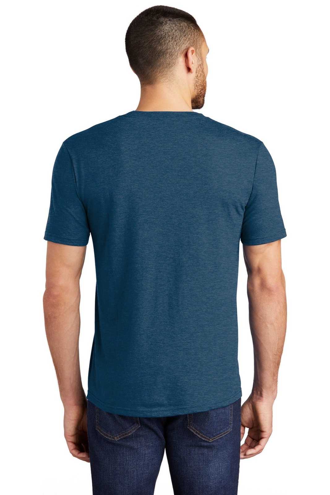 District DM130 Perfect Tri Tee - Heathered Neptune Blue - HIT a Double - 1