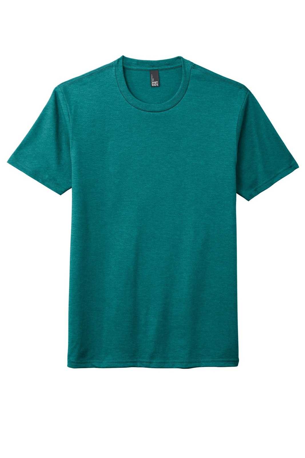 District DM130 Perfect Tri Tee - Heathered Teal - HIT a Double - 5