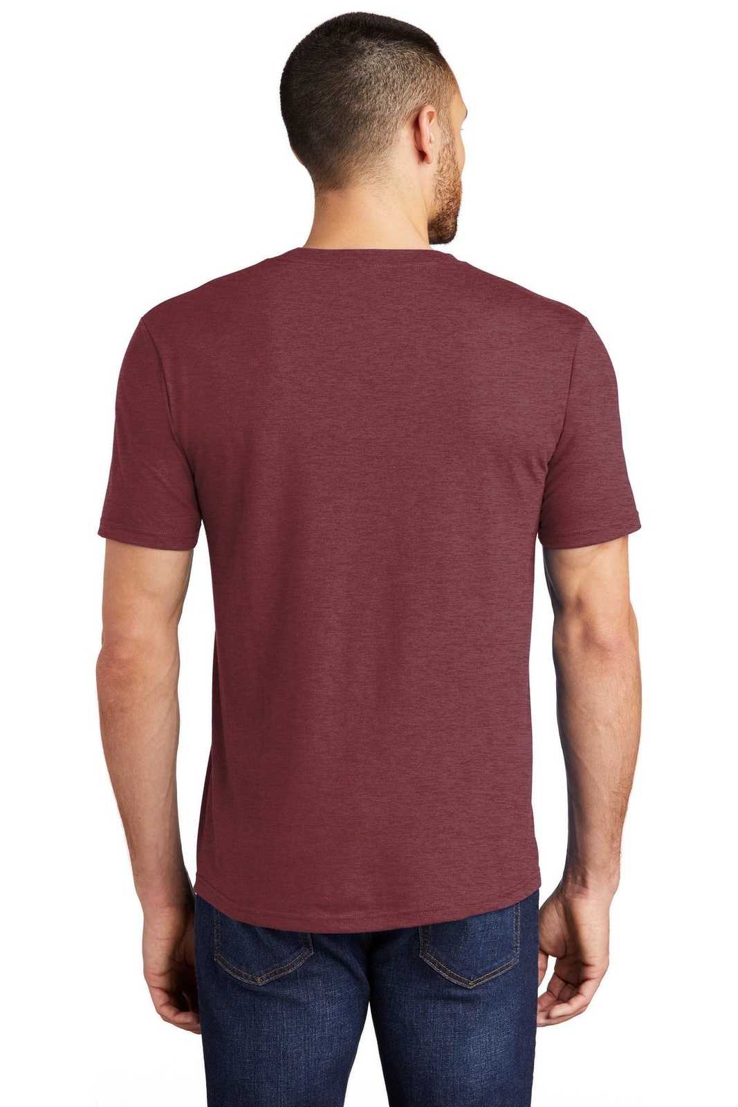 District DM130 Perfect Tri Tee - Maroon Frost - HIT a Double - 2