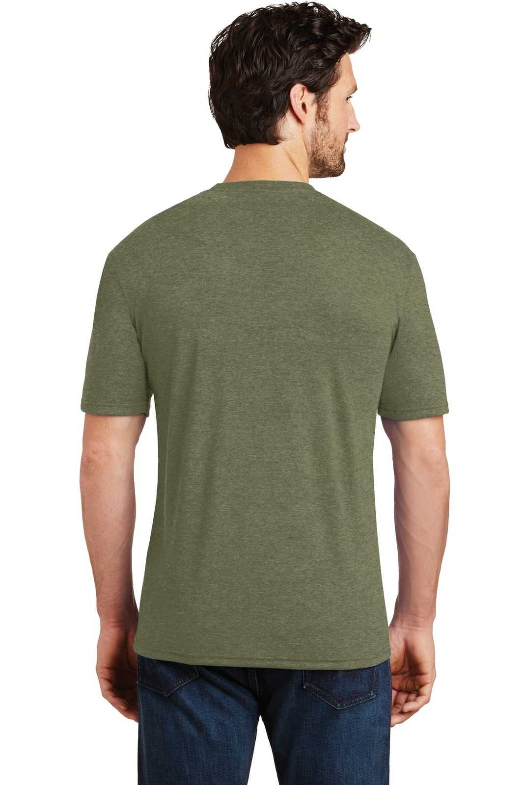 District DM130 Perfect Tri Tee - Military Green Frost - HIT a Double - 2