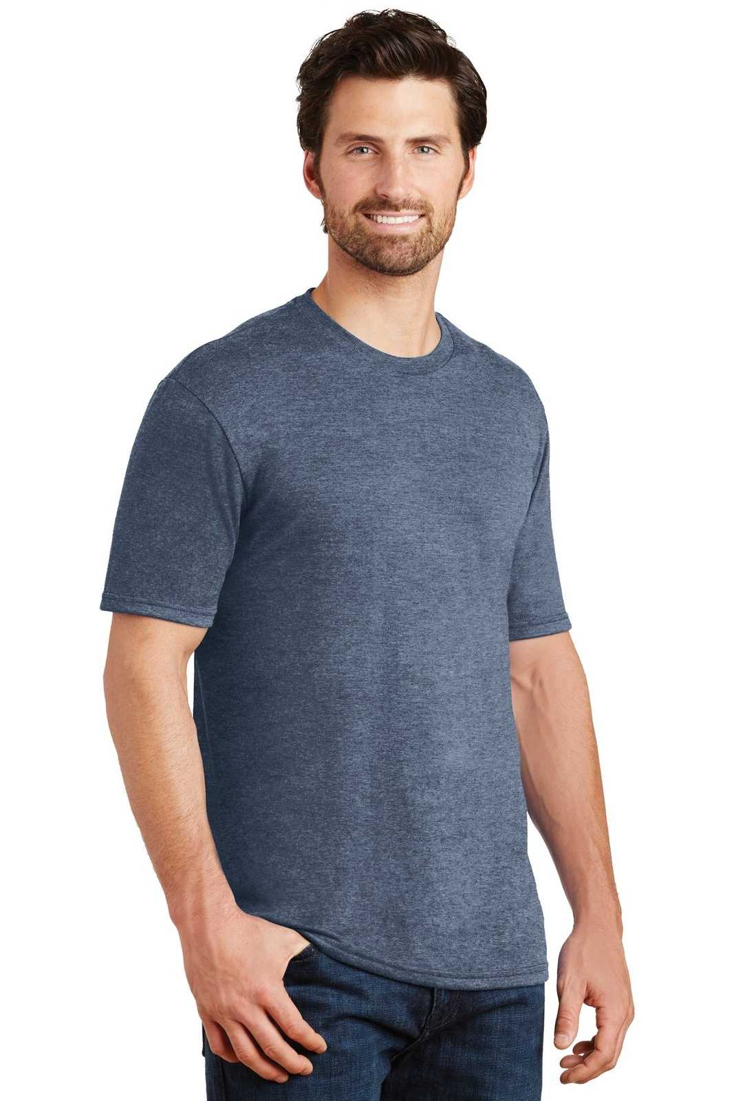 District DM130 Perfect Tri Tee - Navy Frost - HIT a Double - 4