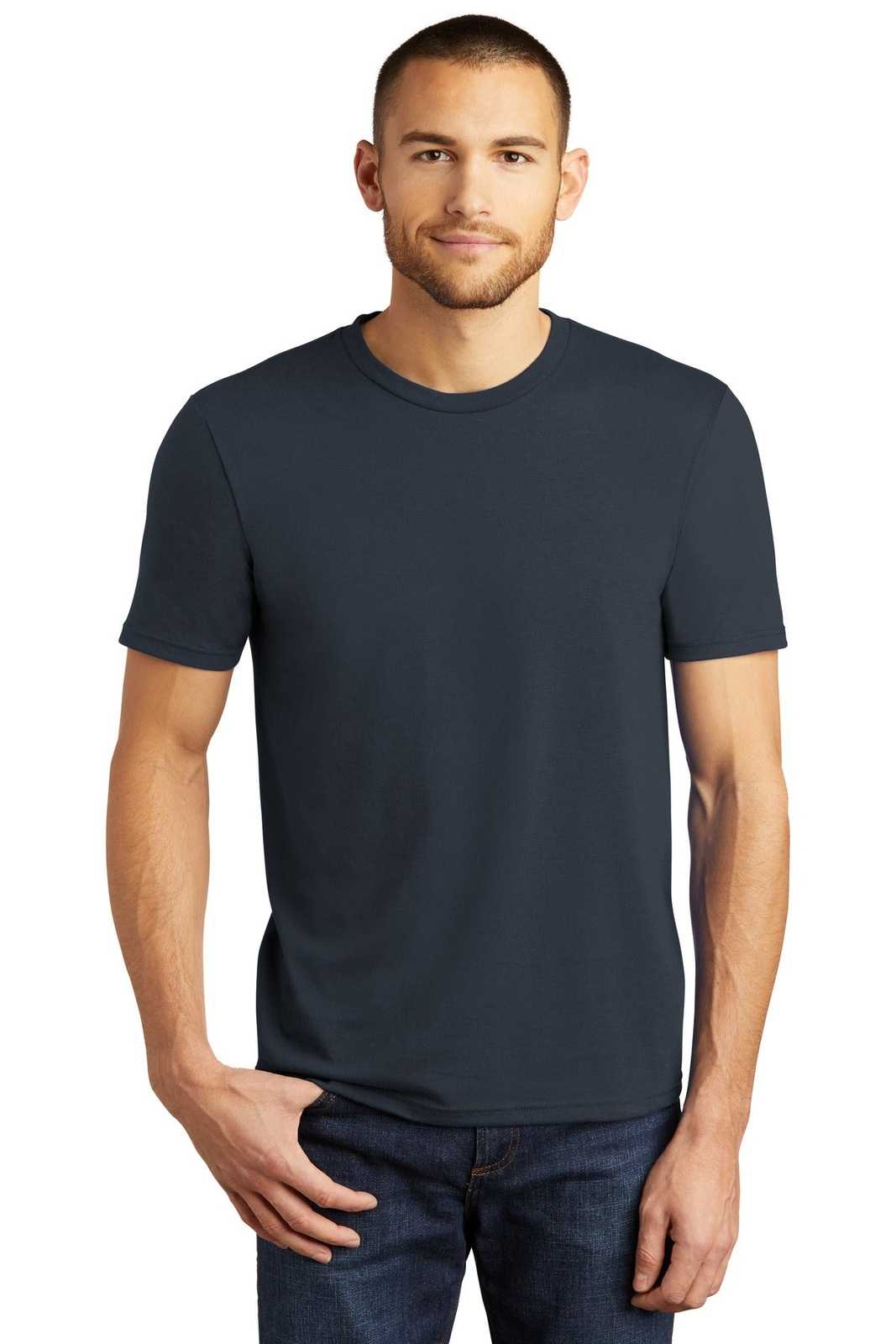 District DM130 Perfect Tri Tee - New Navy - HIT a Double - 1