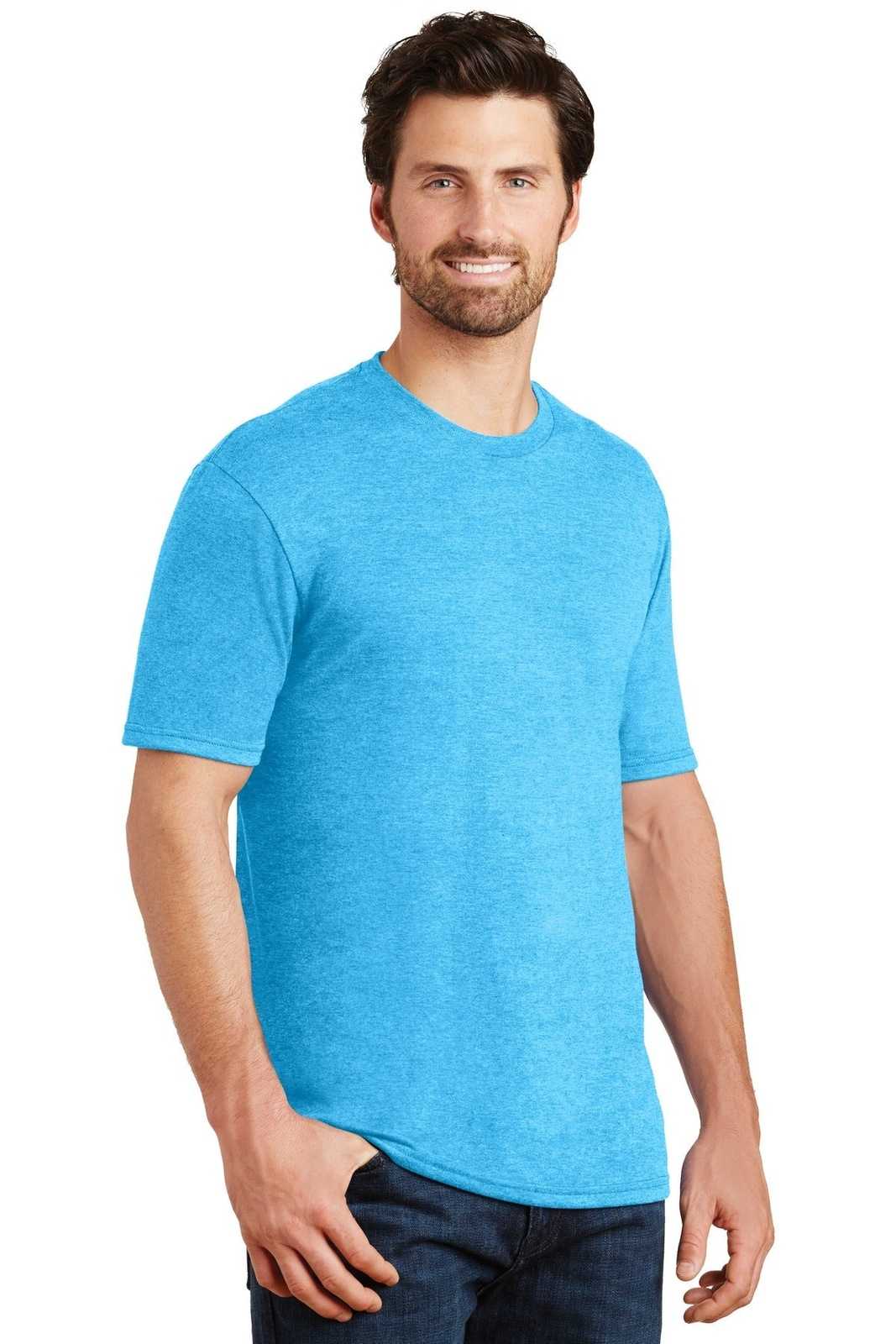 District DM130 Perfect Tri Tee - Turquoise Frost - HIT a Double - 4