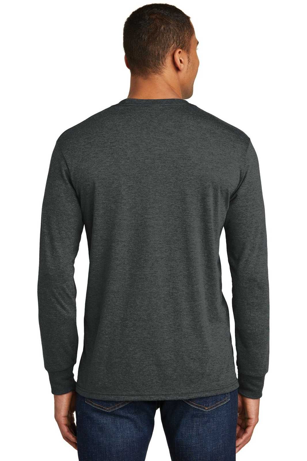 District DM132 Perfect Tri Long Sleeve Tee - Black Frost - HIT a Double - 2