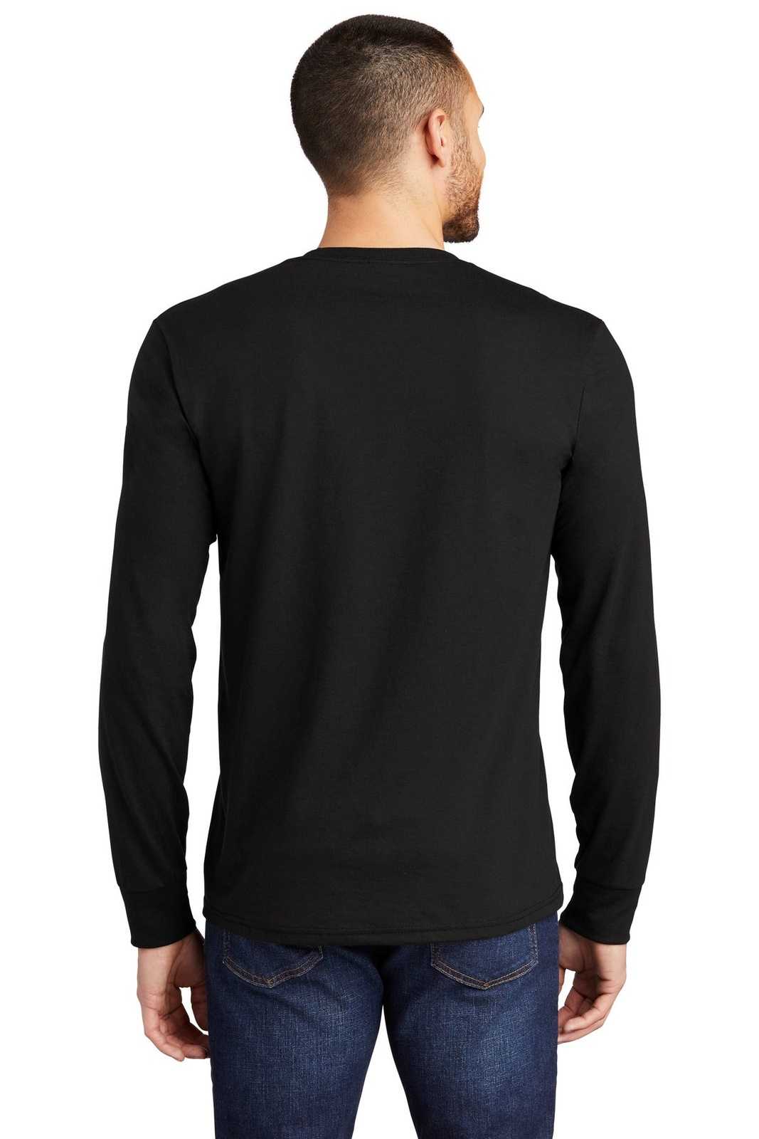 District DM132 Perfect Tri Long Sleeve Tee - Black - HIT a Double - 2