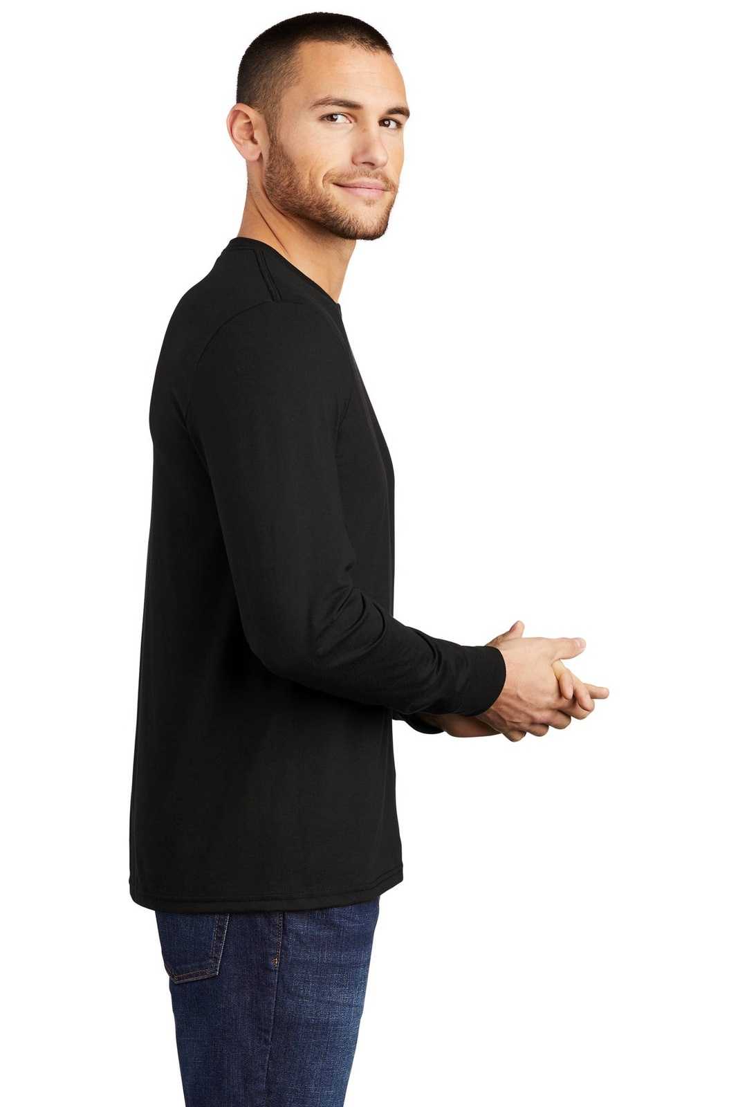 District DM132 Perfect Tri Long Sleeve Tee - Black - HIT a Double - 3