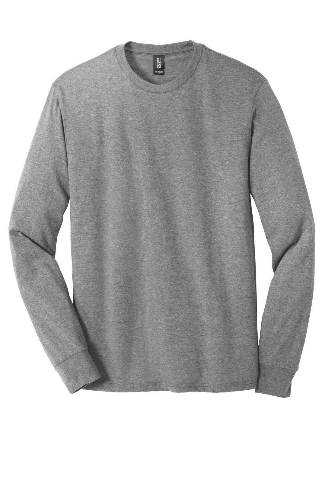 District DM132 Perfect Tri Long Sleeve Tee - Gray Frost - HIT a Double - 5
