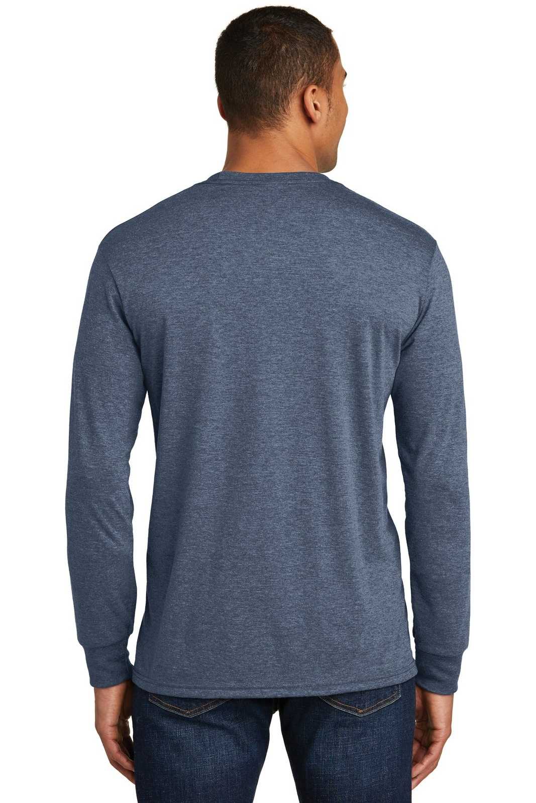 District DM132 Perfect Tri Long Sleeve Tee - Navy Frost - HIT a Double - 2