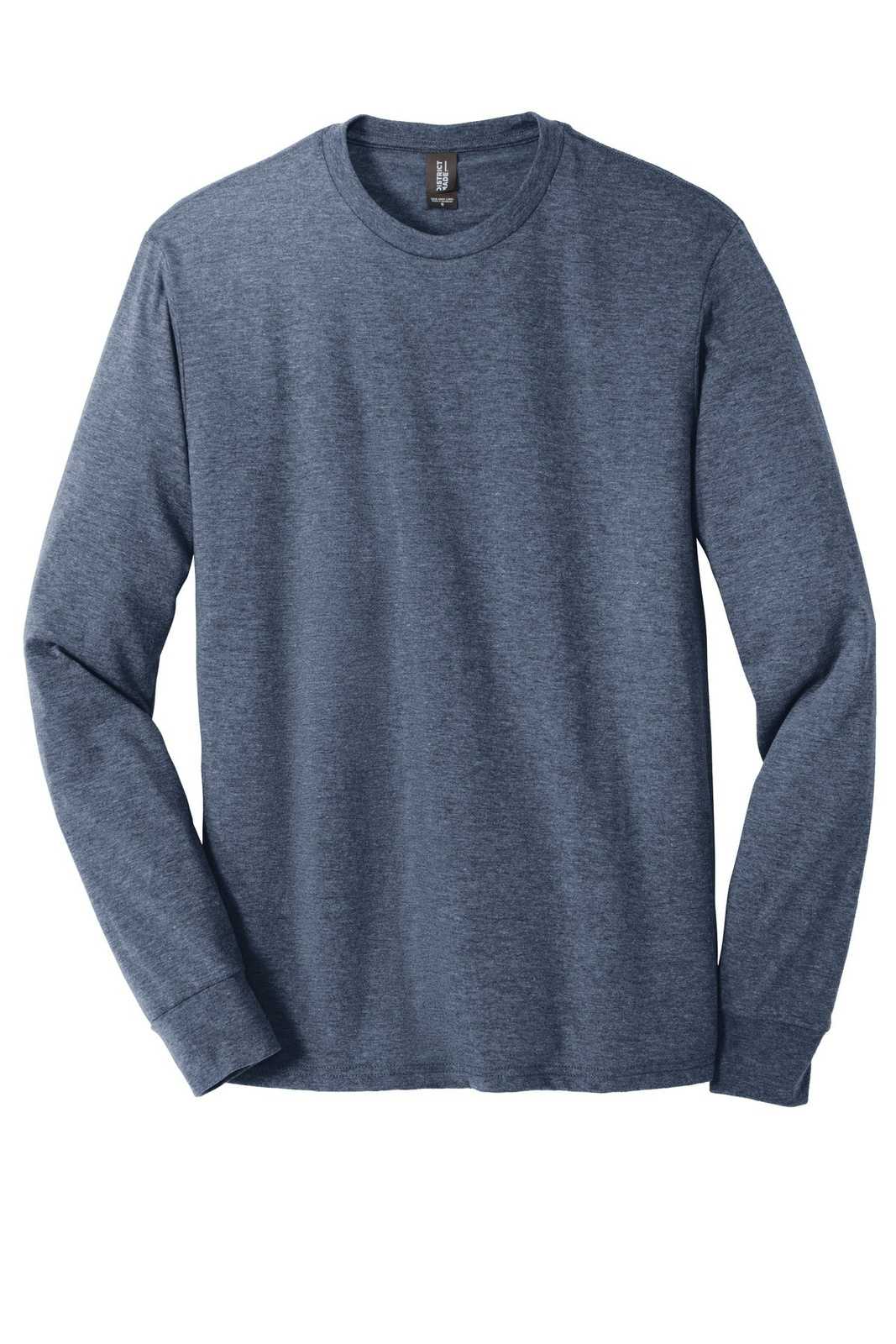 District DM132 Perfect Tri Long Sleeve Tee - Navy Frost - HIT a Double - 5