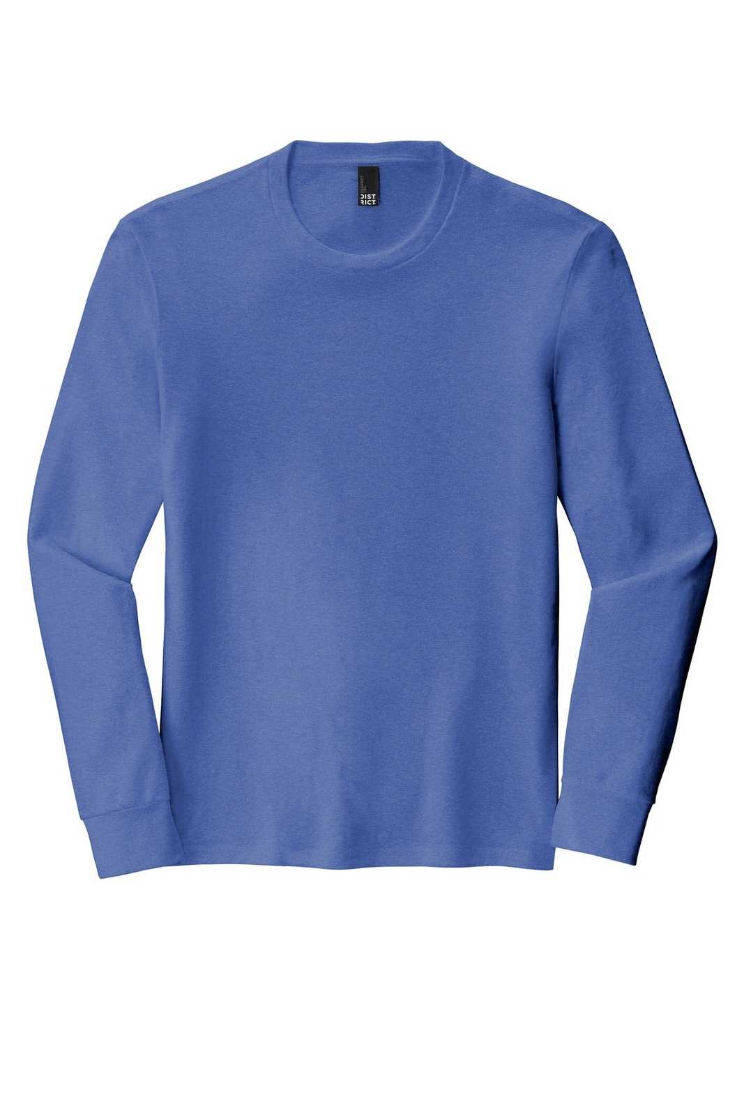 District DM132 Perfect Tri Long Sleeve Tee - Royal Frost - HIT a Double - 2
