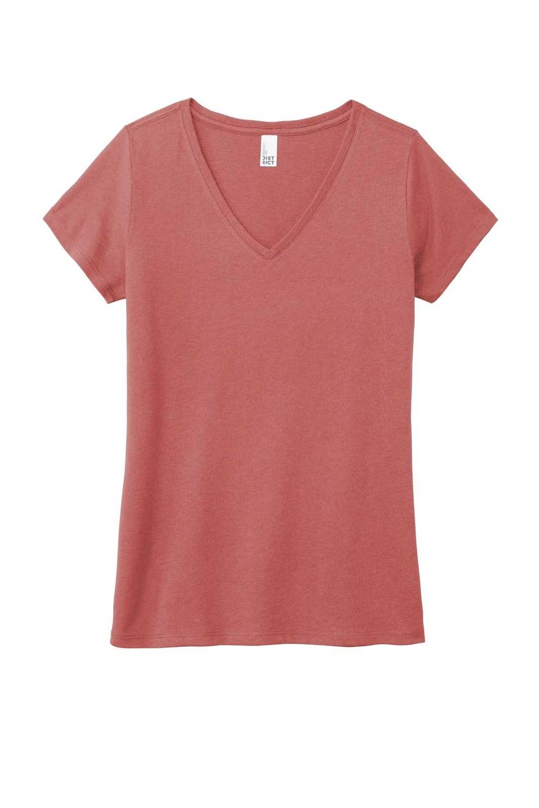 District DM1350L Women&#39;s Perfect Tri V-Neck Tee - Blush Frost - HIT a Double - 2