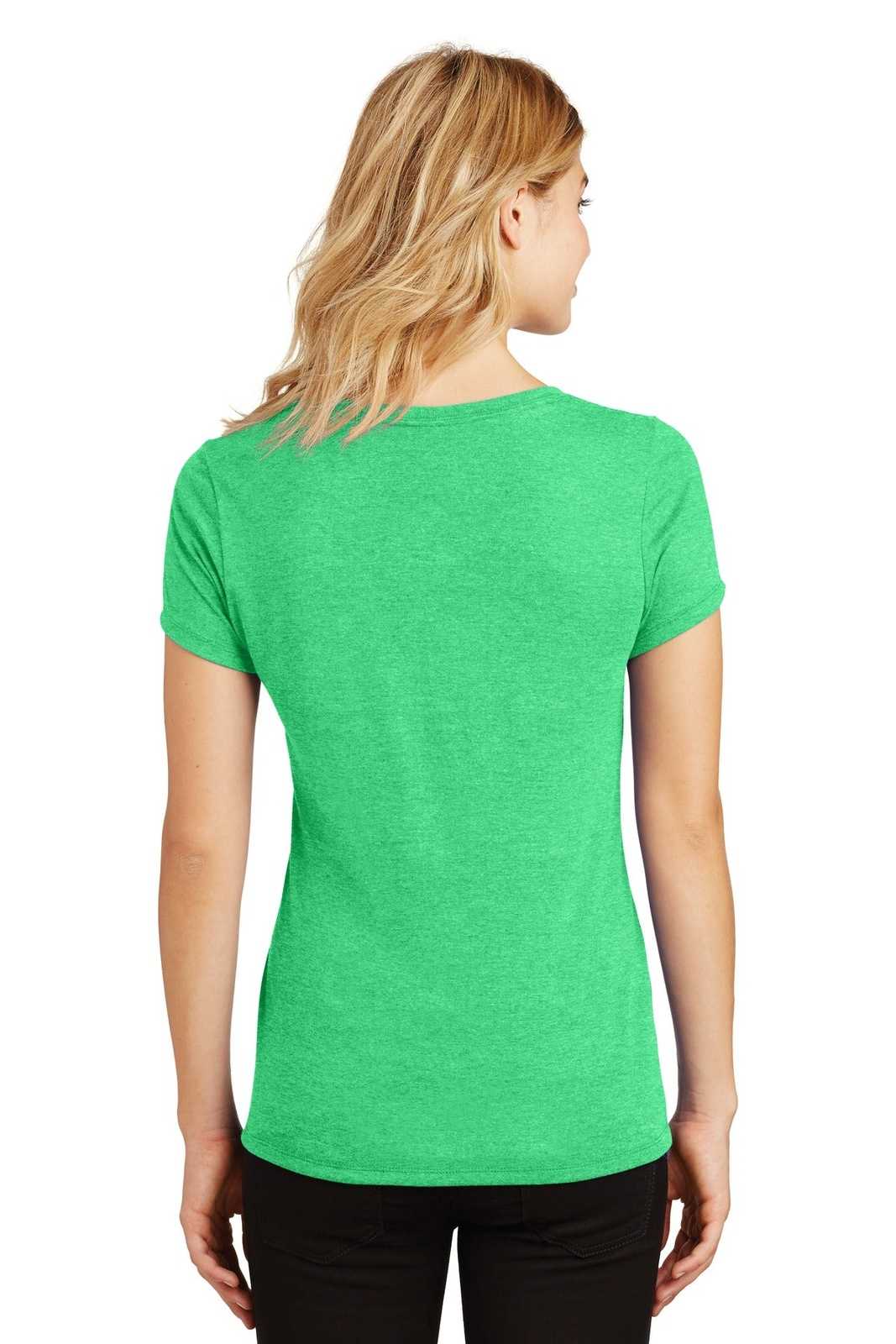 District DM1350L Women's Perfect Tri V-Neck Tee - Green Frost - HIT a Double - 1